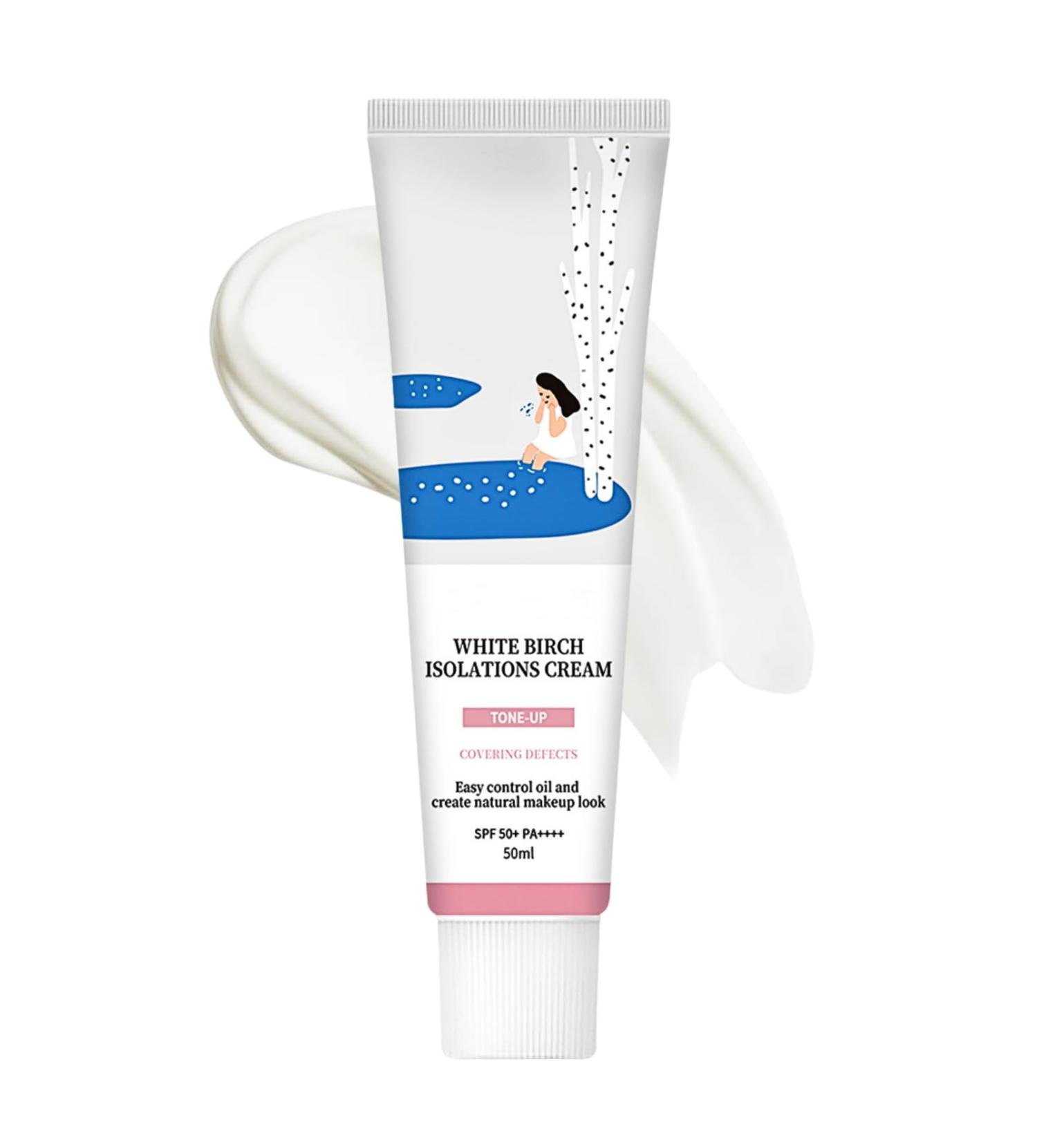 Korean Sunscreen SPF 50+ Birch Juice Moisturizing Suncream SPF 50+ PA++++ Organic Sun Cream SPF 50 for Face Body Even Skin Tone Strong UV Protection 50ml 1 - Buy Online on SooperMarket.com