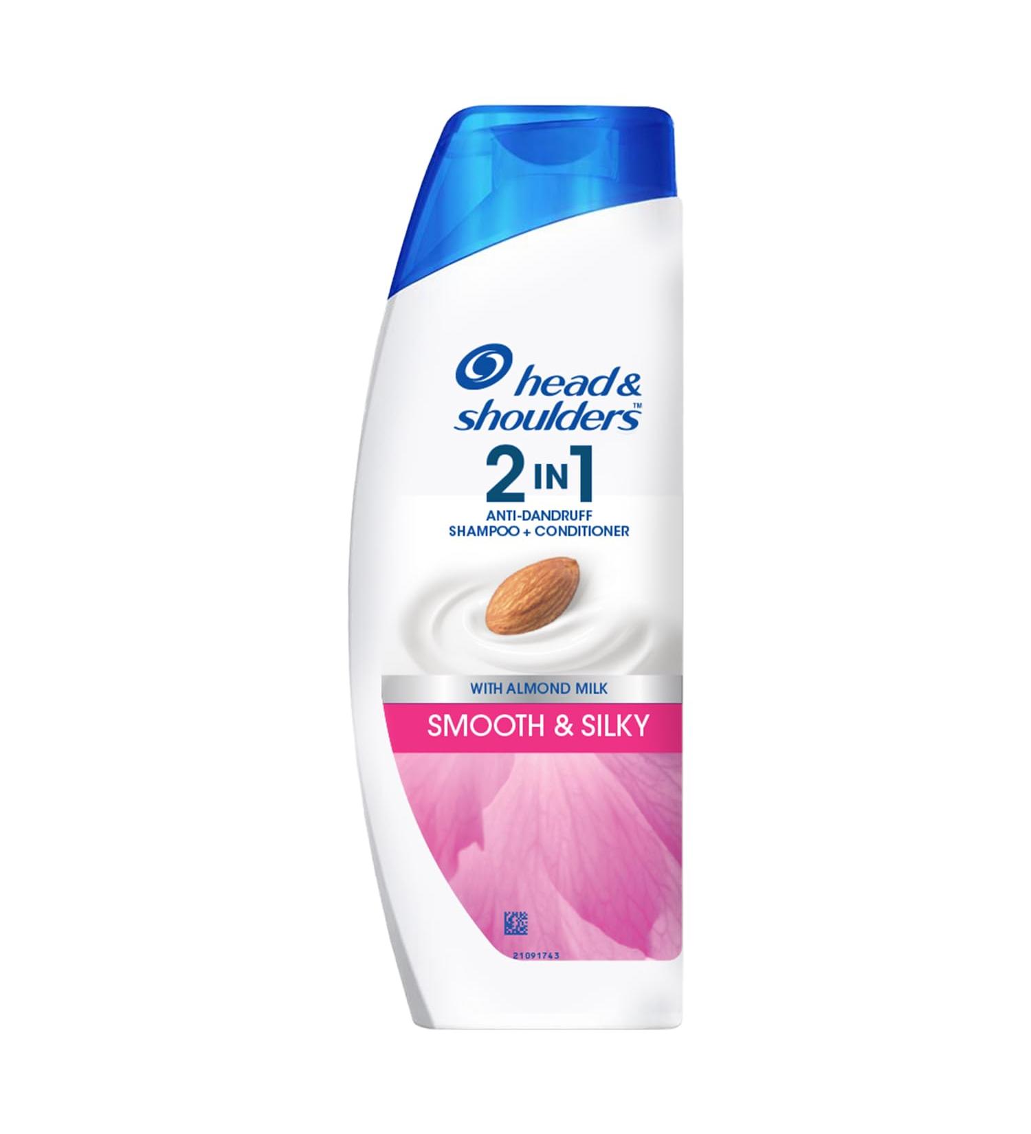 Buy Head & Shoulders Smooth and Silky 2-in-1 Anti Dandruff Shampoo + Conditioner 180ml | International Shipping Available - Buy Online on SooperMarket.com