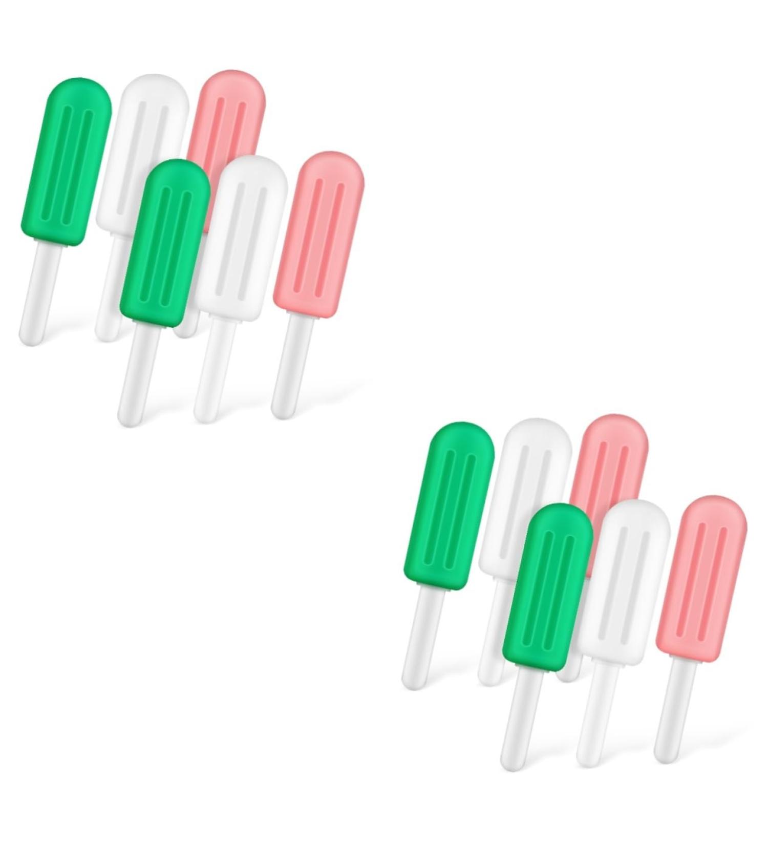 Didiseaon 12 Pcs Popsicle Silicone Chew Chewies Retainer Container Case Device Smile Direct Adult Pacifier Silicone Pacifier Jaw Retainer Holder Case Silica Gel Invisible Chew Stick mediumx2pcs As Shownx2pcs - Buy Online on SooperMarket.com