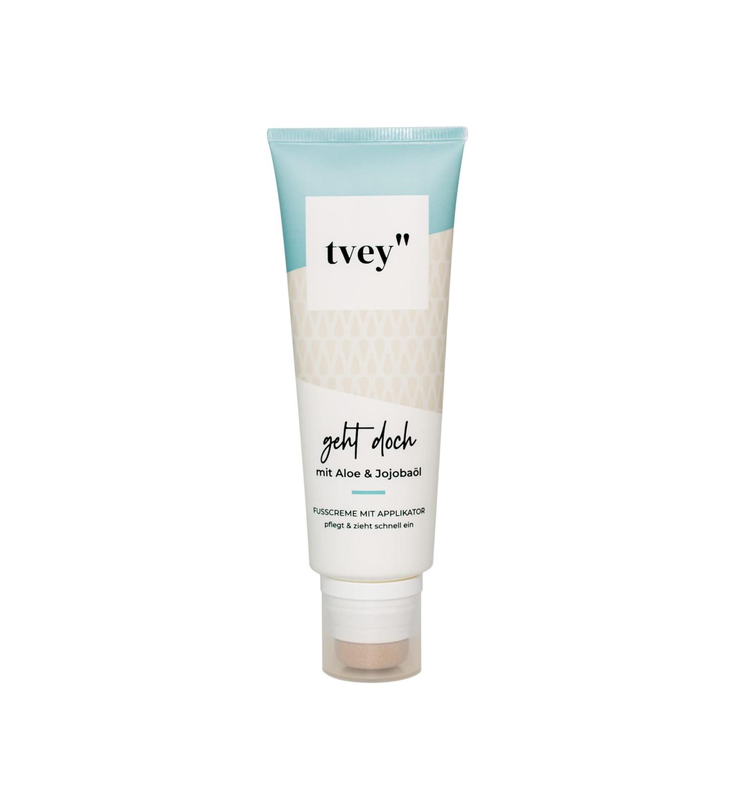 Tvey Foot Cream for Dry Feet - Nourishing Urea & Aloe Vera Lotion Vegan Formula Moisturizing Care for Soft Feet Made in Germany - 75ml - Buy Online on SooperMarket.com