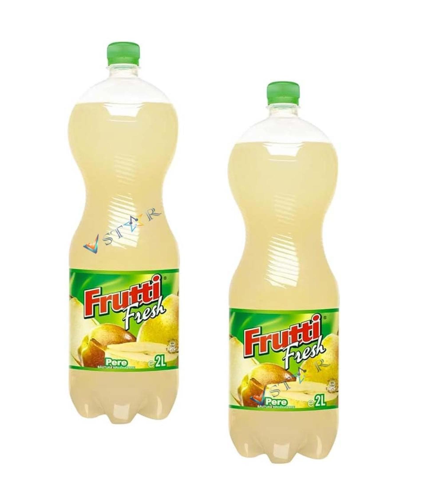 Frutti Fresh Fresh Drinks Varied Flavored Refreshing Taste - 2Litre (6 Frutti Fresh Pear) Frutti Fresh Pear 6