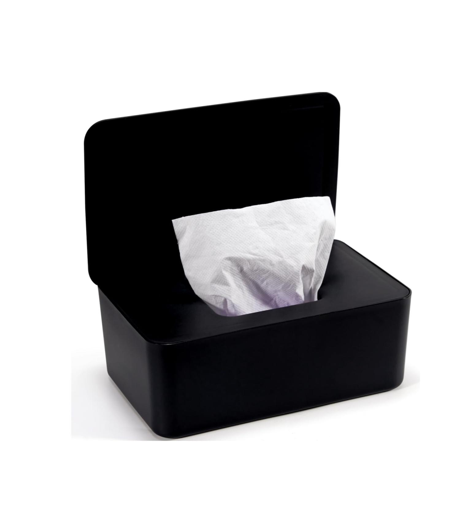 Buy Cheerhom Black Baby Wet Wipes Storage Box - Moist Toilet Paper Holder & Wet Wipe Organizer 18x12.2x7cm - Perfect for Home Office & Travel - Buy Online on SooperMarket.com