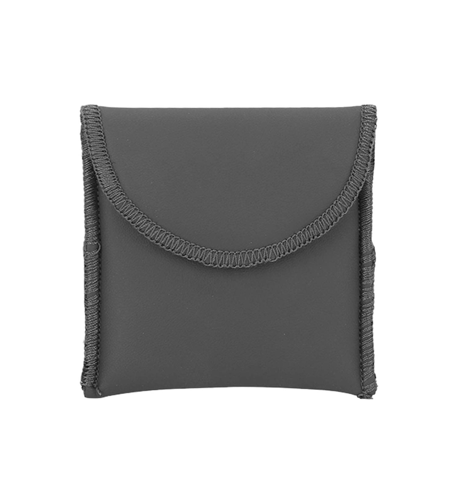 Premium PU Leather Hearing Aid Bag | Portable Storage for Amplifiers | Durable Black Pocket Organizer - Buy Online on SooperMarket.com