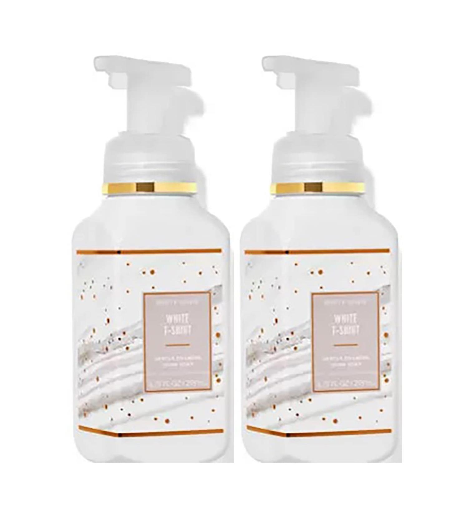 Bath and Body Works White T-Shirt Gentle Foaming Hand Soap 8.75 Ounce 2-Pack (White T-Shirt) 1.25 pounds White T-Shirt 8.75 Ounce
