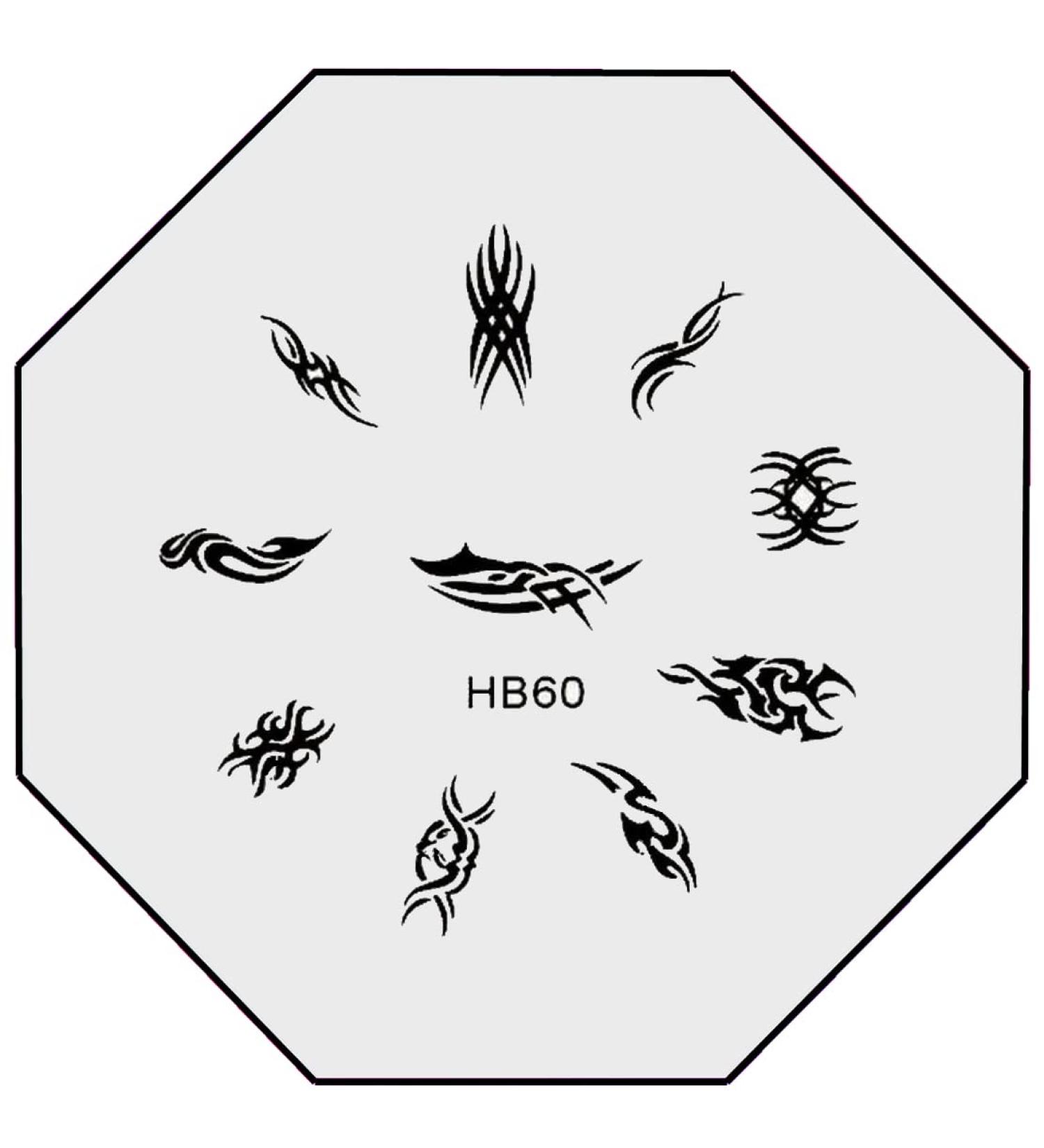 Stamping template # HB-60 tribals