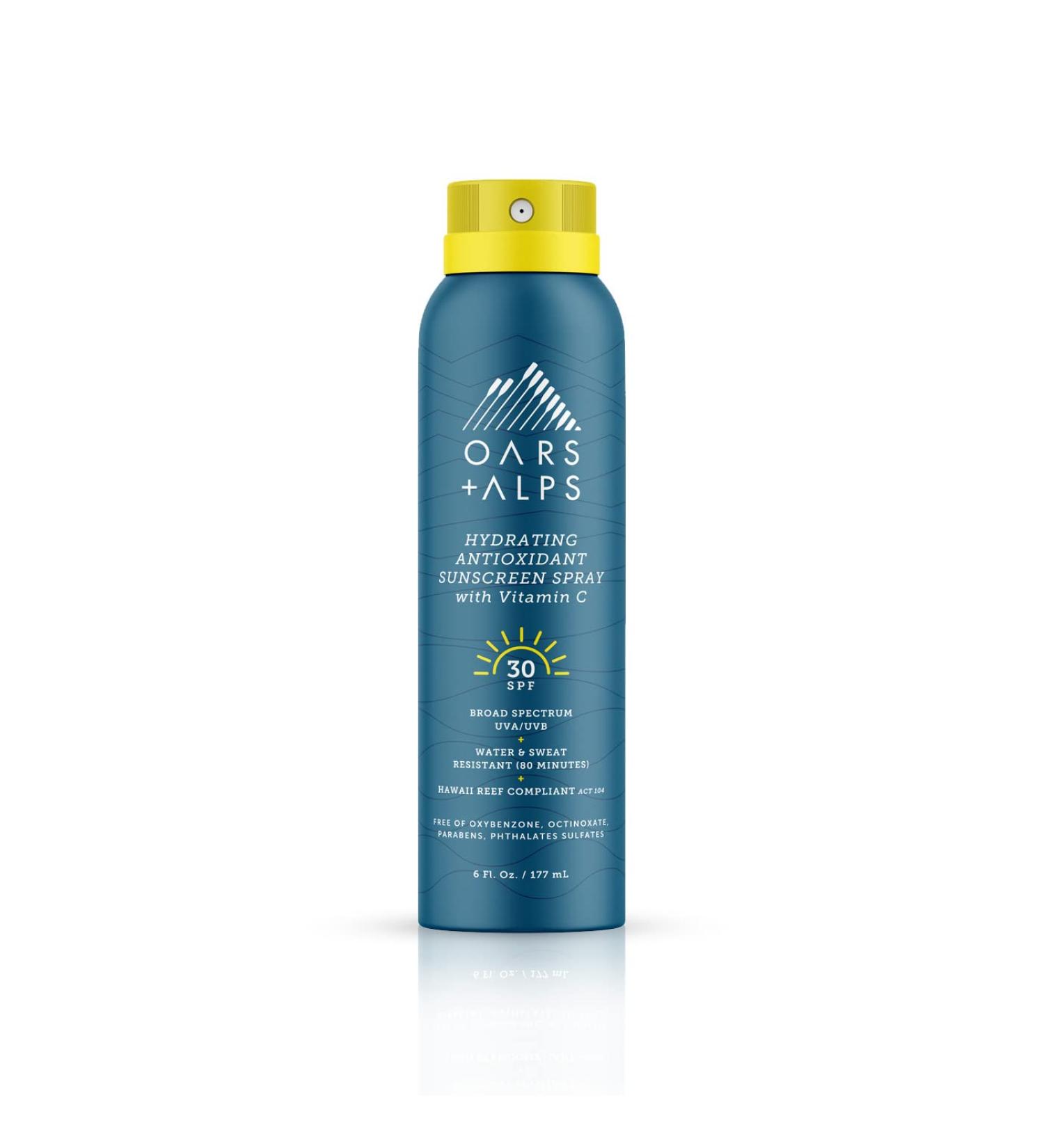 Oars + Alps Hydrating SPF 30 Sunscreen Spray with Vitamin C and Antioxidants - 6 oz, Water and Sweat Resistant - 1 pack - Buy Online on SooperMarket.com