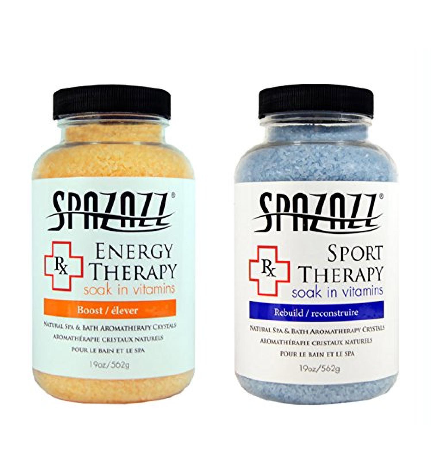 Spazazz Aromatherapy Spa and Bath Crystals 2Pk - Energy/Sport Therapy