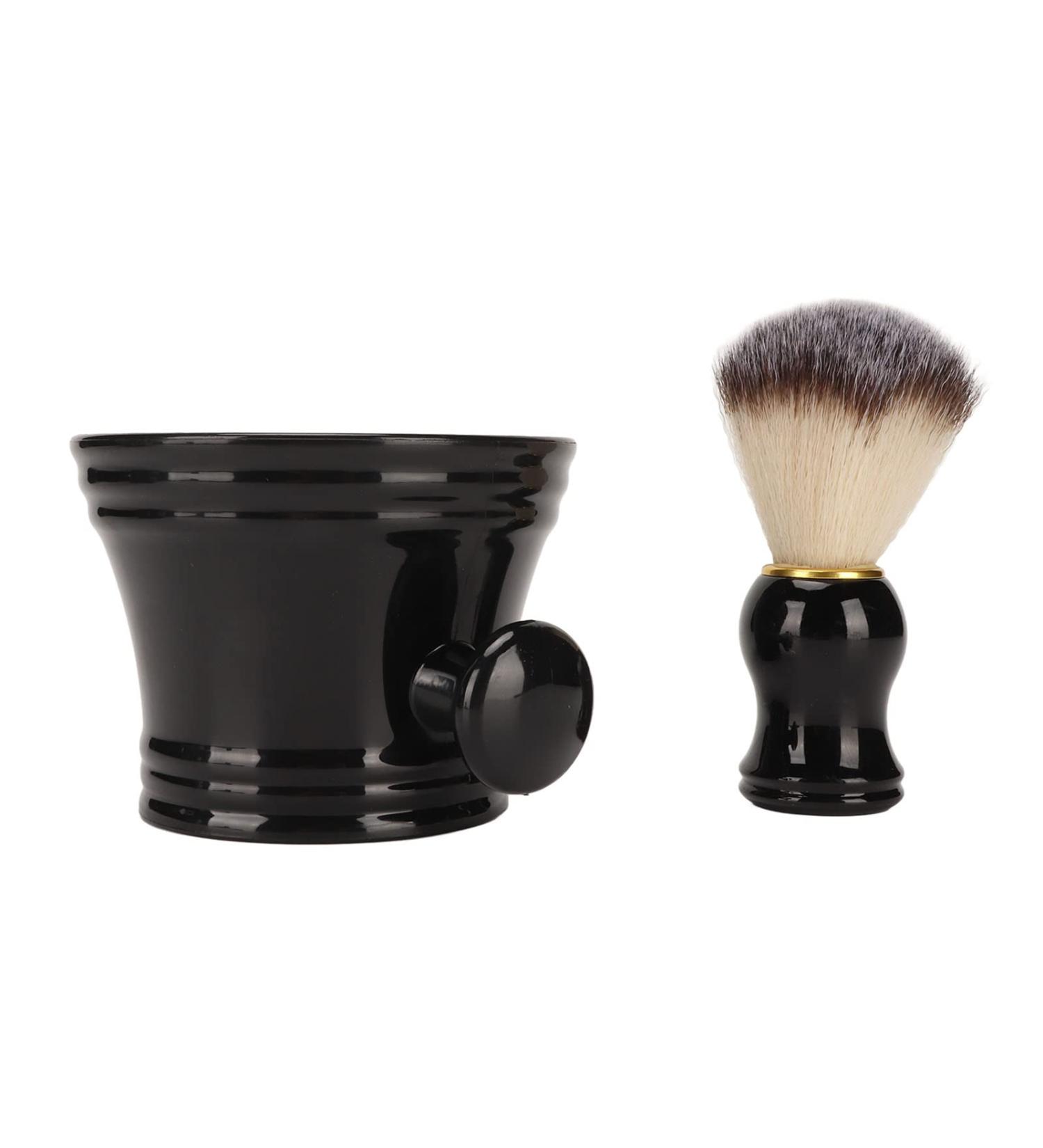 Black Shaving Brush Tool | Professional Soft Synthetic Bristles for Barbers | International Shipping Available - Buy Online on SooperMarket.com