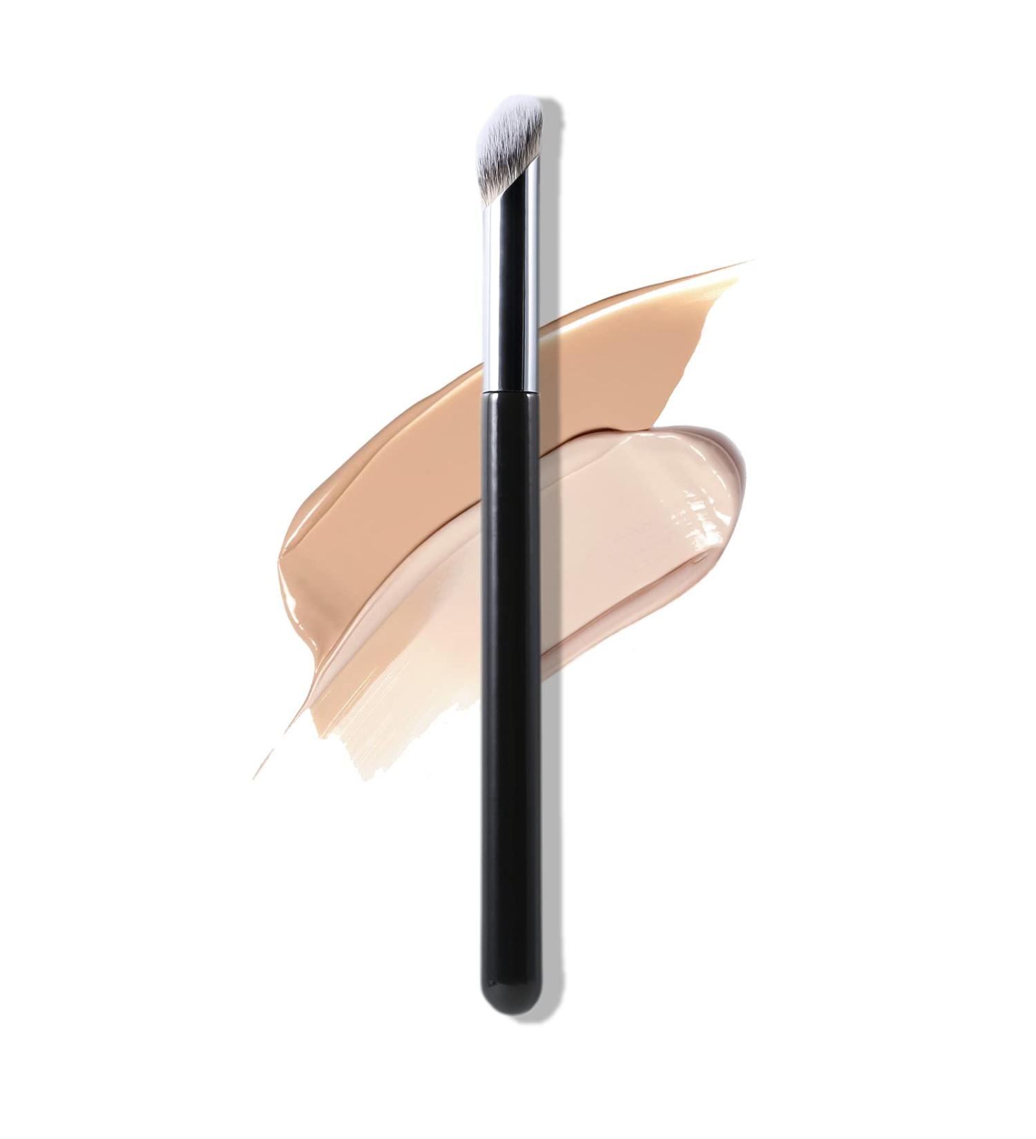 Erinde Angled Concealer Brush for Under Eye & Nose Contour - Professional Blending Brush for Liquid, Cream, & Powder Cosmetics - Buy Online on SooperMarket.com