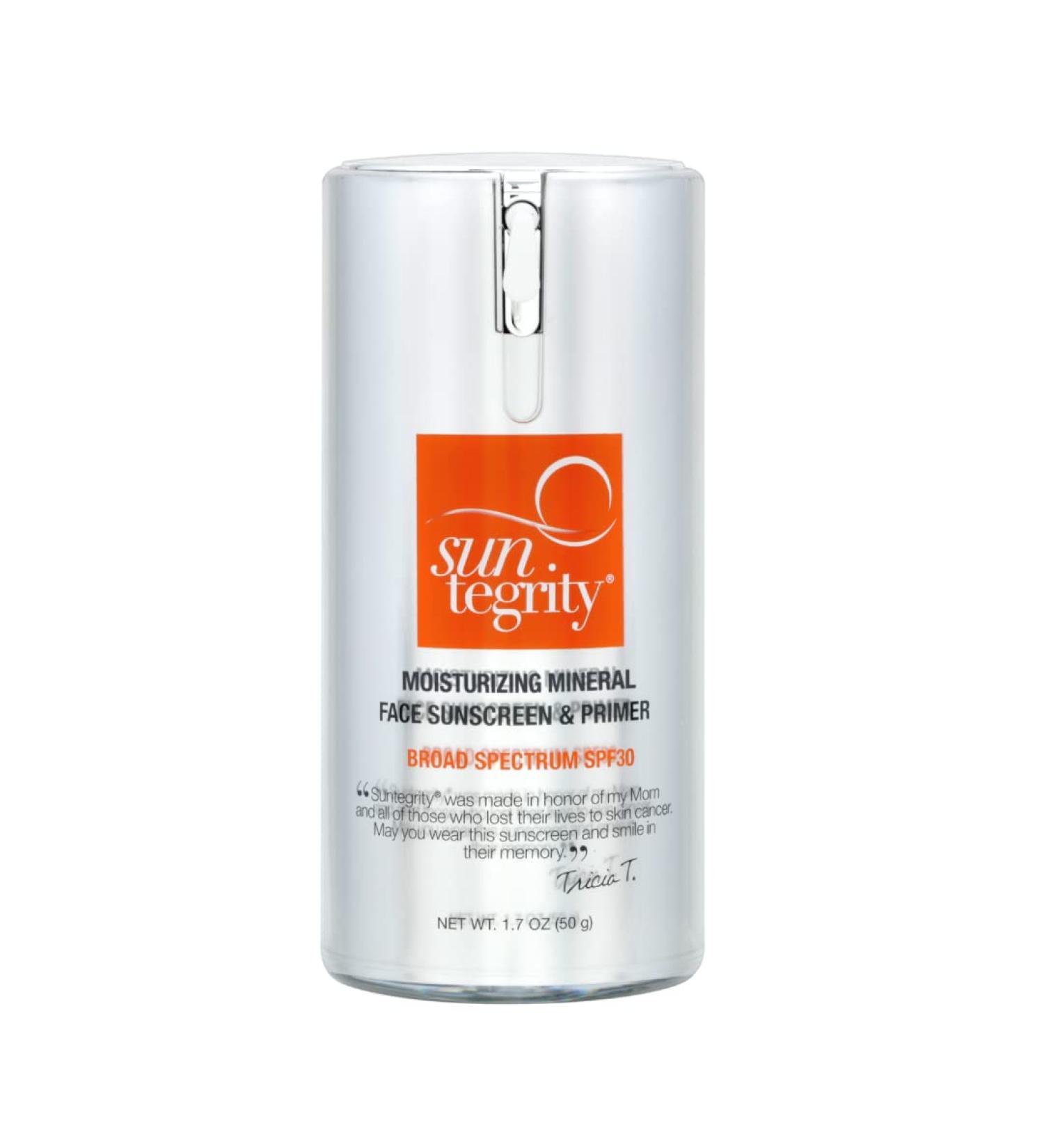 Buy Suntegrity Moisturizing Mineral Face Sunscreen & Primer SPF 30 Natural Protection International Shipping - Buy Online on SooperMarket.com