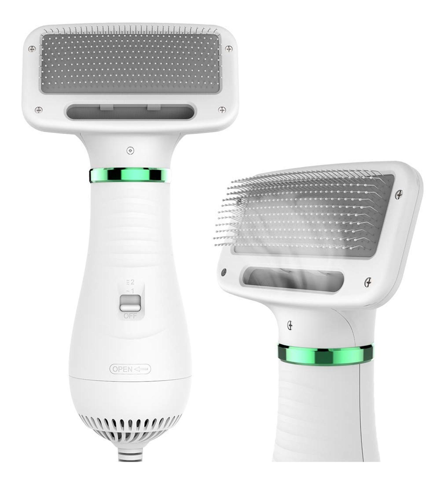 LIVEKEY 2-in-1 Pet Hair Dryer & Slicker Brush | Adjustable 2 Temperatures | For Small & Medium Dogs/Cats - Buy Online on SooperMarket.com