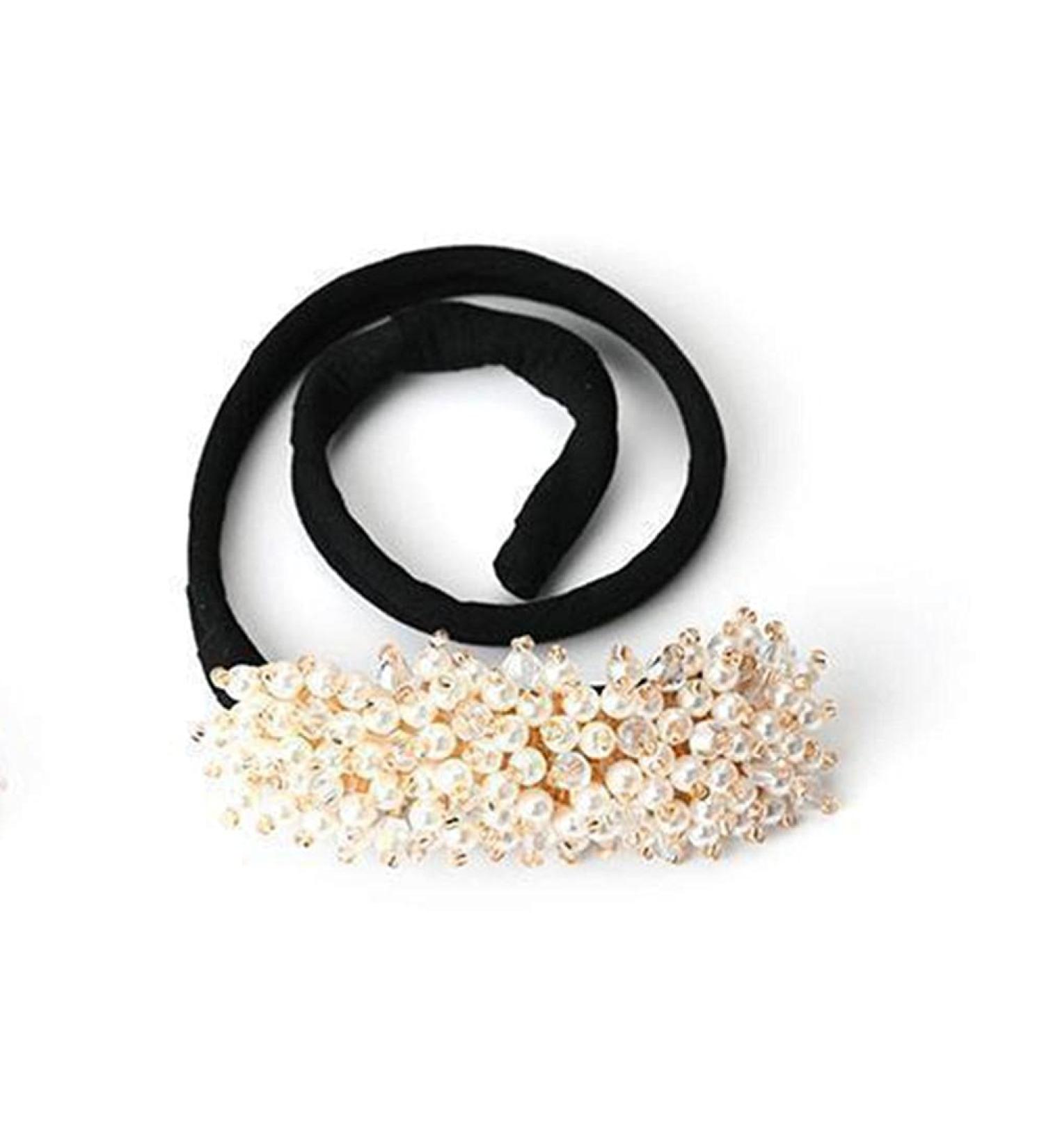 DIY Hair Bun Maker - Elegant Bendable Styling Tool for Easy Hairstyles - Magic Hair Accessory (White) - Buy Online on SooperMarket.com