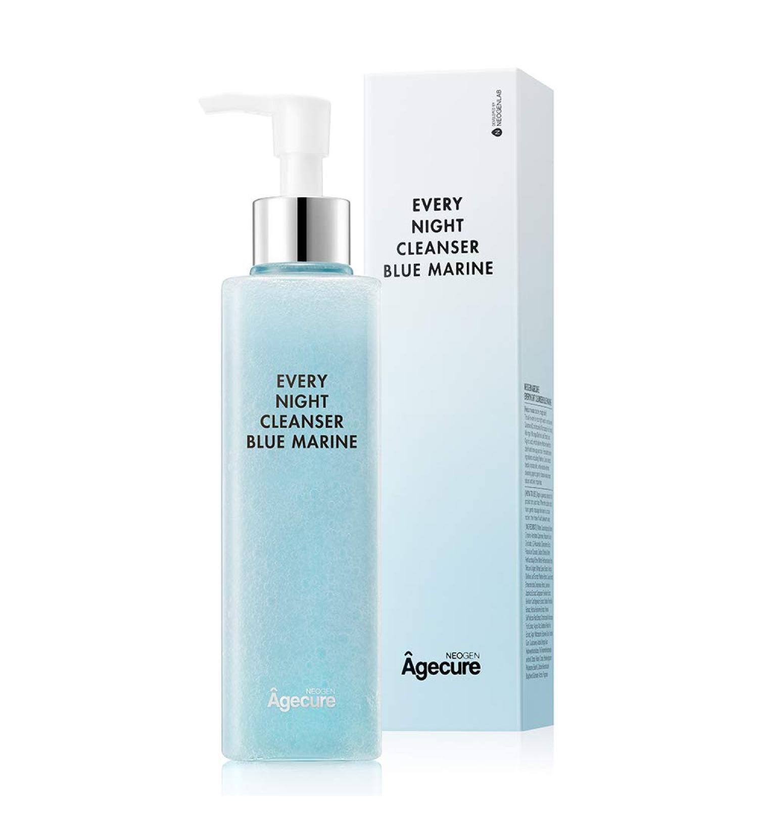 NEOGEN AGECURE Every Night Cleanser - Blue Marine 240ml | Anti-Aging Face Wash for Radiant Skin | International Shipping Available - Buy Online on SooperMarket.com