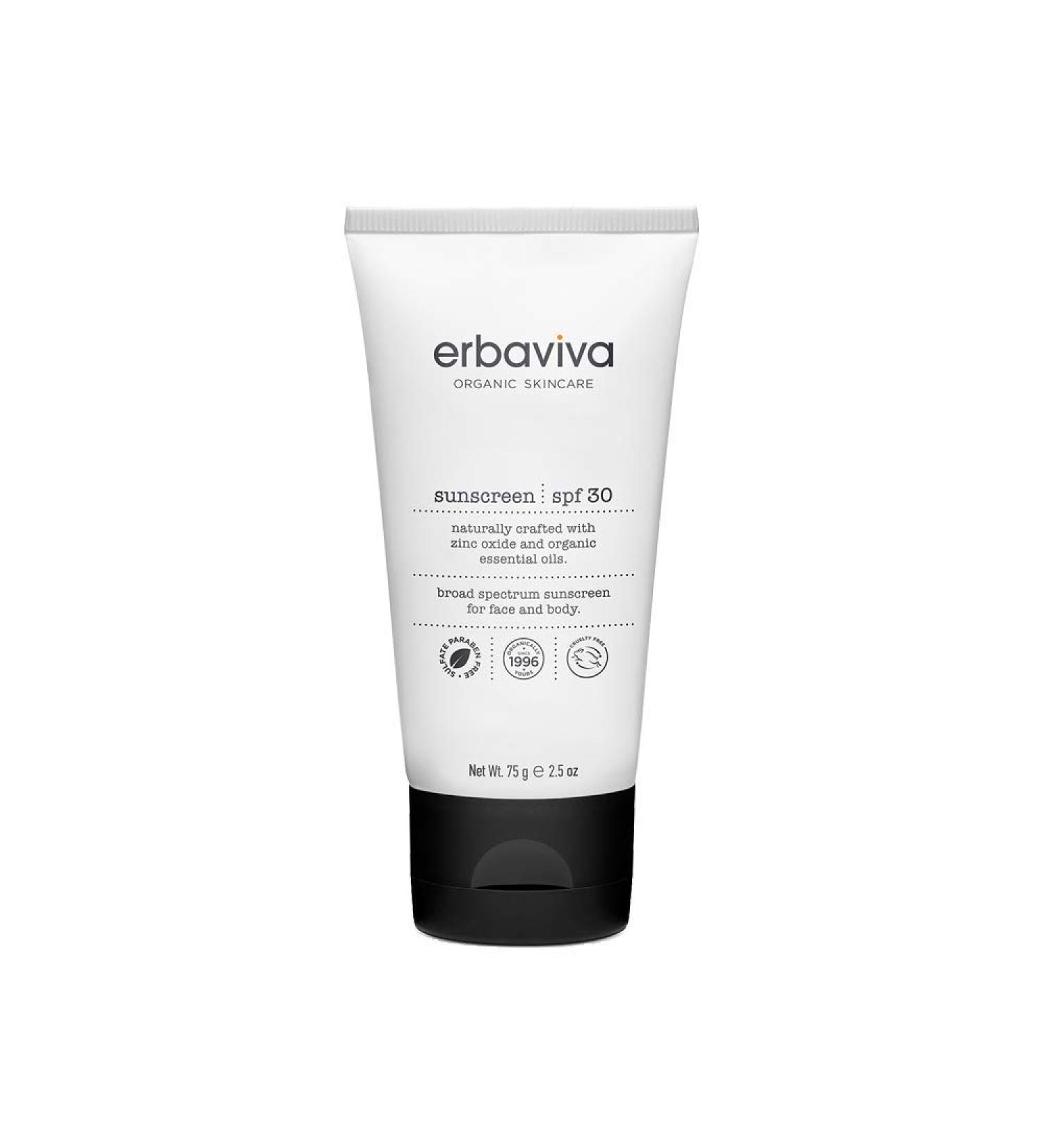 erbaviva Sunscreen SPF 30 - 2.5 oz | Natural Protection for Sun Safety - Buy Online on SooperMarket.com