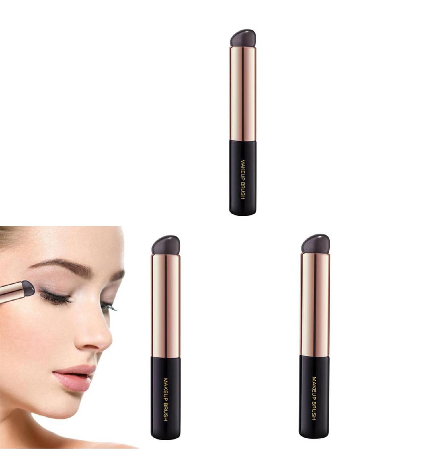 Lesunbak Silicone Lip Brush Set | Portable & Highly Elastic Makeup Brush for Lipstick Concealer Eyeshadow | 3 pcs - Perfect for Weddings Dates Travel & Daily Use - Buy Online on SooperMarket.com