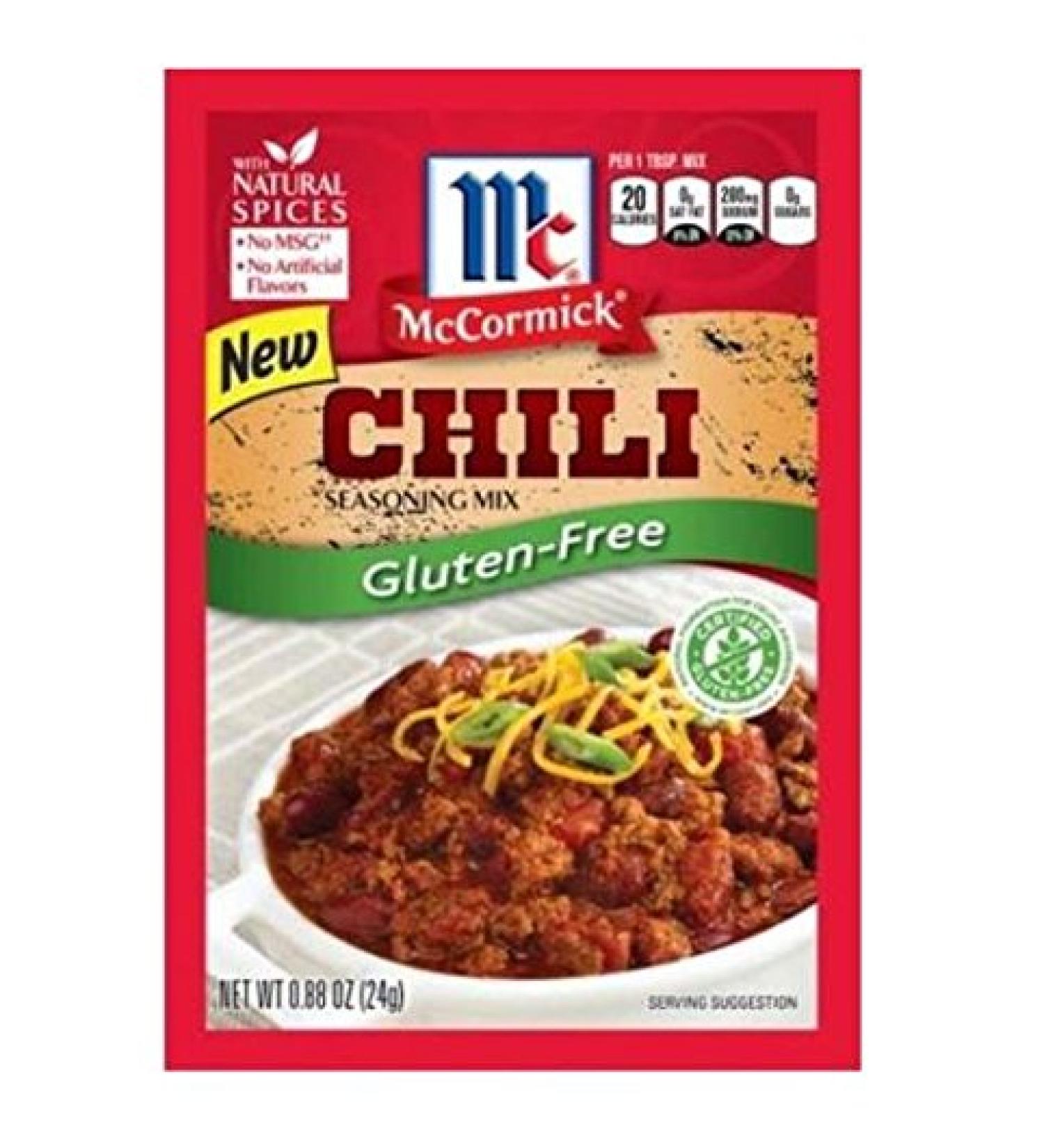 McCormick Gluten Free Chili Seasoning Mix (4 Pack) 1 oz Packets