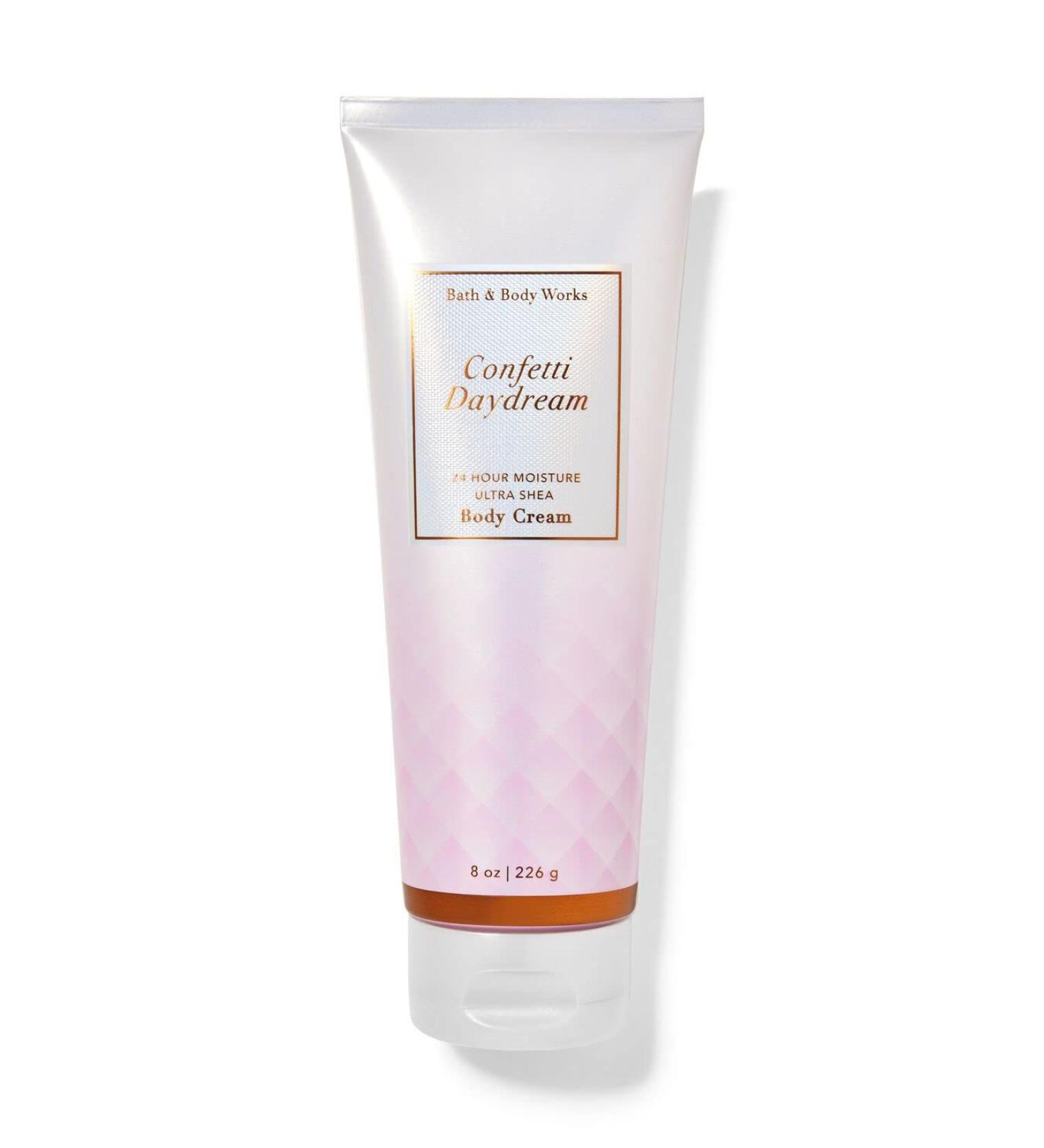 Bath and Body Works 2 Pack Ultra Shea Body Cream 8 Oz. (Confetti Daydream)