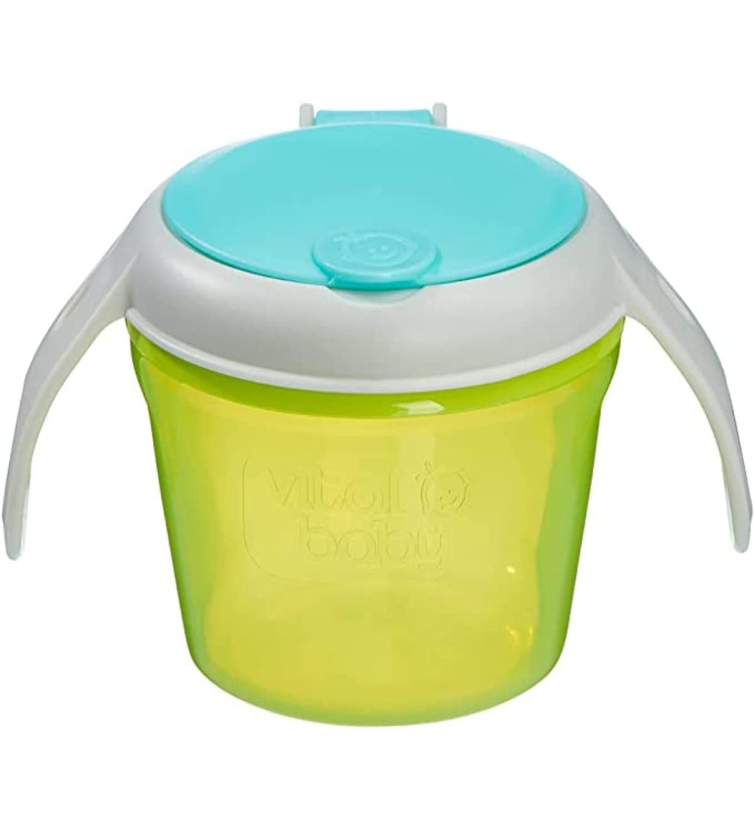 Vital Baby NOURISH Snack Pot - Non-Spill, Easy Grip Handles, Seal Lid - Buy Online on SooperMarket.com
