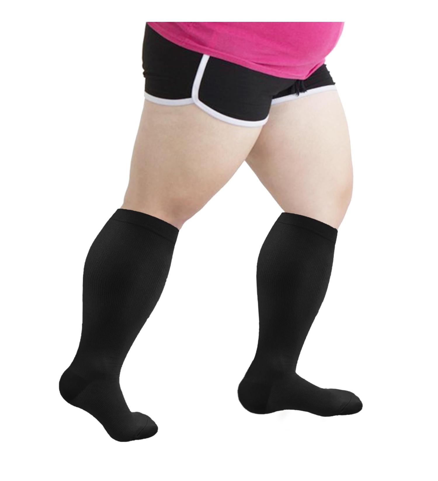 Support Stockings & Compression Stockings for Thick Calves - Optimal Fit for Women & Men | 3XL Size for Sports & Travel - Buy Online on SooperMarket.com