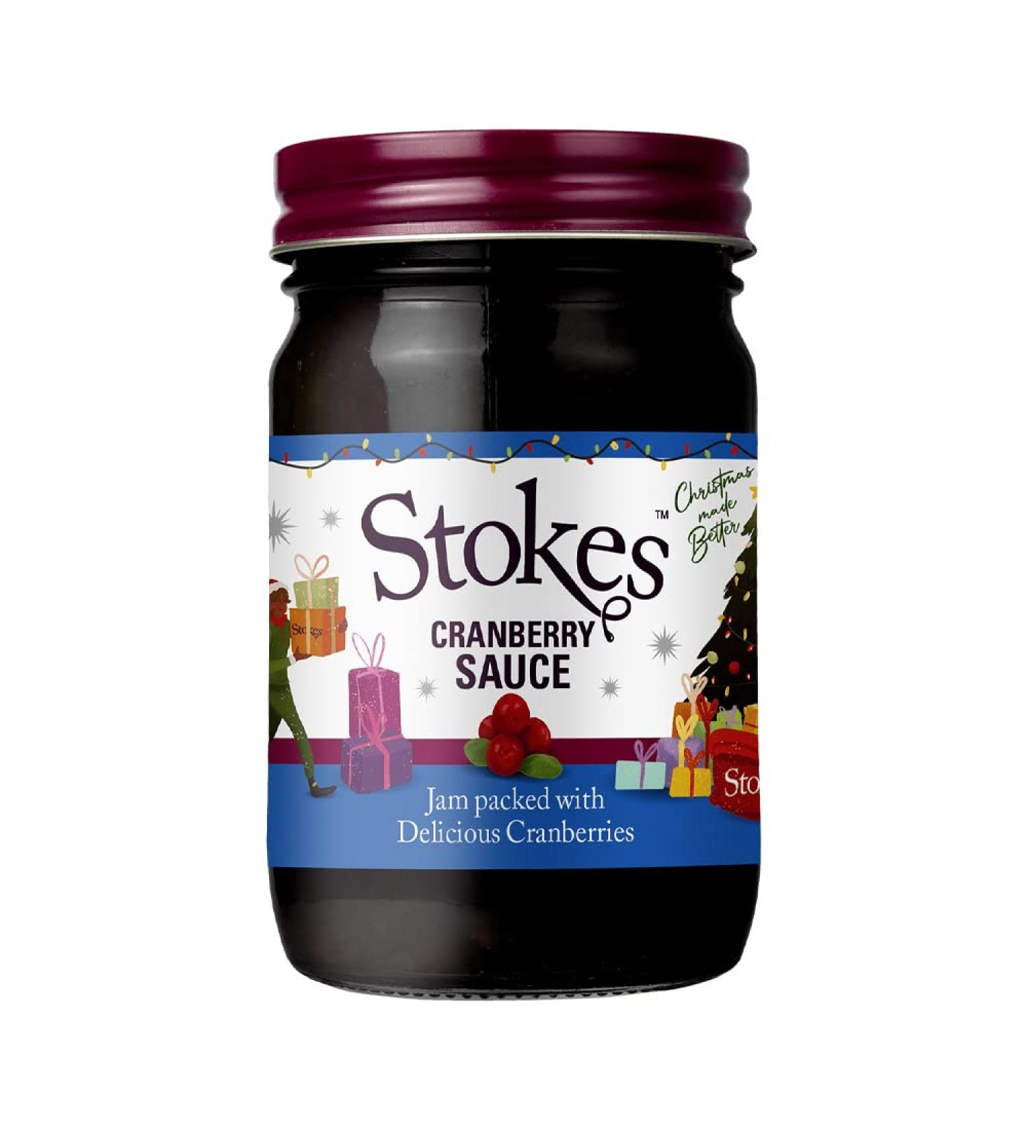 Stokes Cranberry Sauce in Limited Edition Christmas Jar 415g