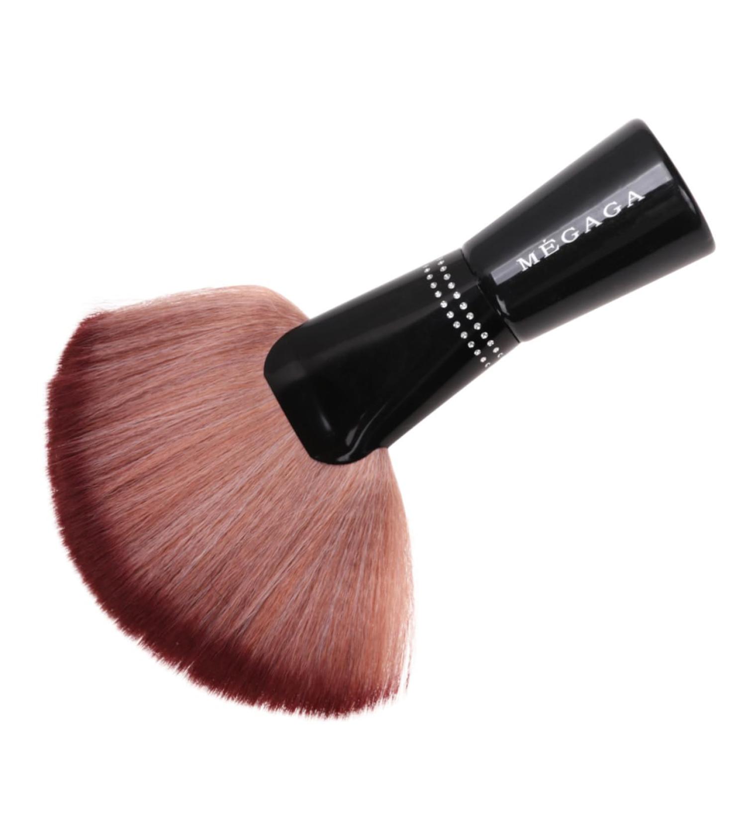Beavorty Mineral Cutting Barber Cream - Highlighter Tool & Blending Brush for Face Makeup | Nylon Fan Brush for Blush & Foundation | 20x4x16cm Coffee Color - Buy Online on SooperMarket.com