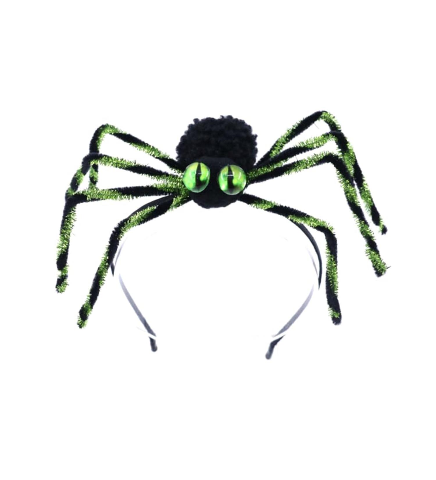JSGHGDF Funny Araneid Birthday Party Spiderling Headwear Hair Halloween Costume Hairband Green - Buy Online on SooperMarket.com