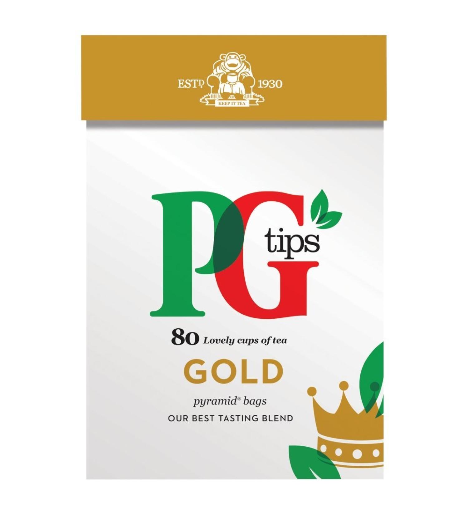 PG Tips Gold: Best Tasting Blend - 80 Tea Bags | Buy Online - Buy Online on SooperMarket.com