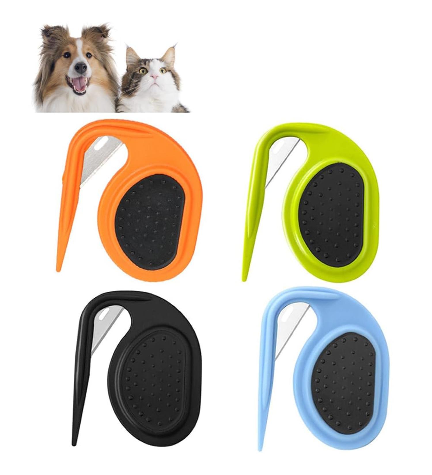 4-Piece Pet Knotting Comb Set - Hair Removal Tool for Cats & Dogs | Long-Haired Pet Care - Buy Online on SooperMarket.com