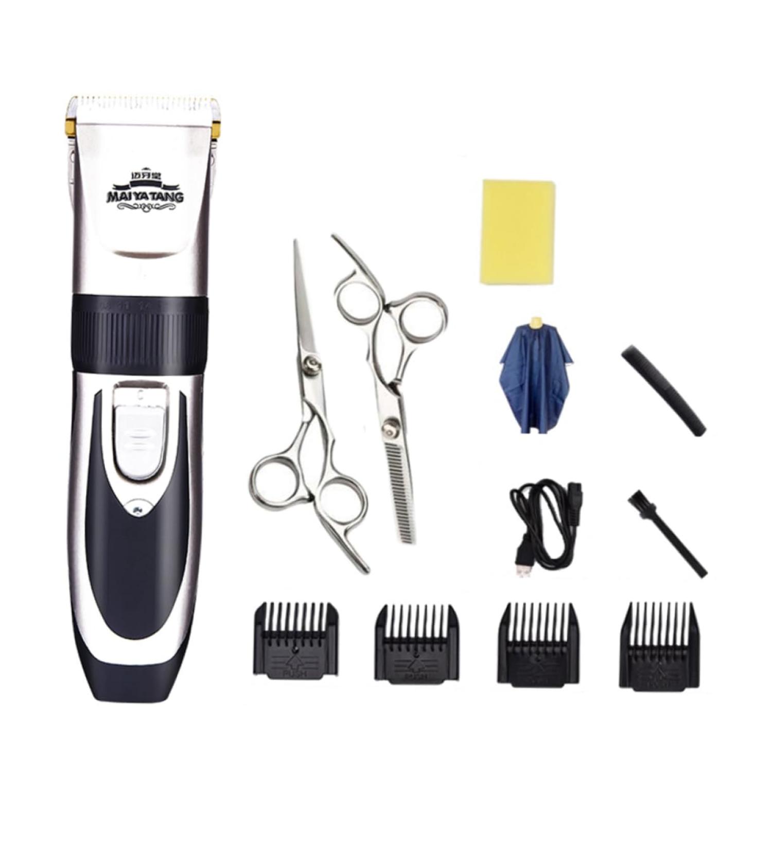 Buy Angoily 1 Set Haircut Gown Cape | Professional Cordless Hair Trimmer & Beard Clipper for Men & Kids - USB Rechargeable - Buy Online on SooperMarket.com