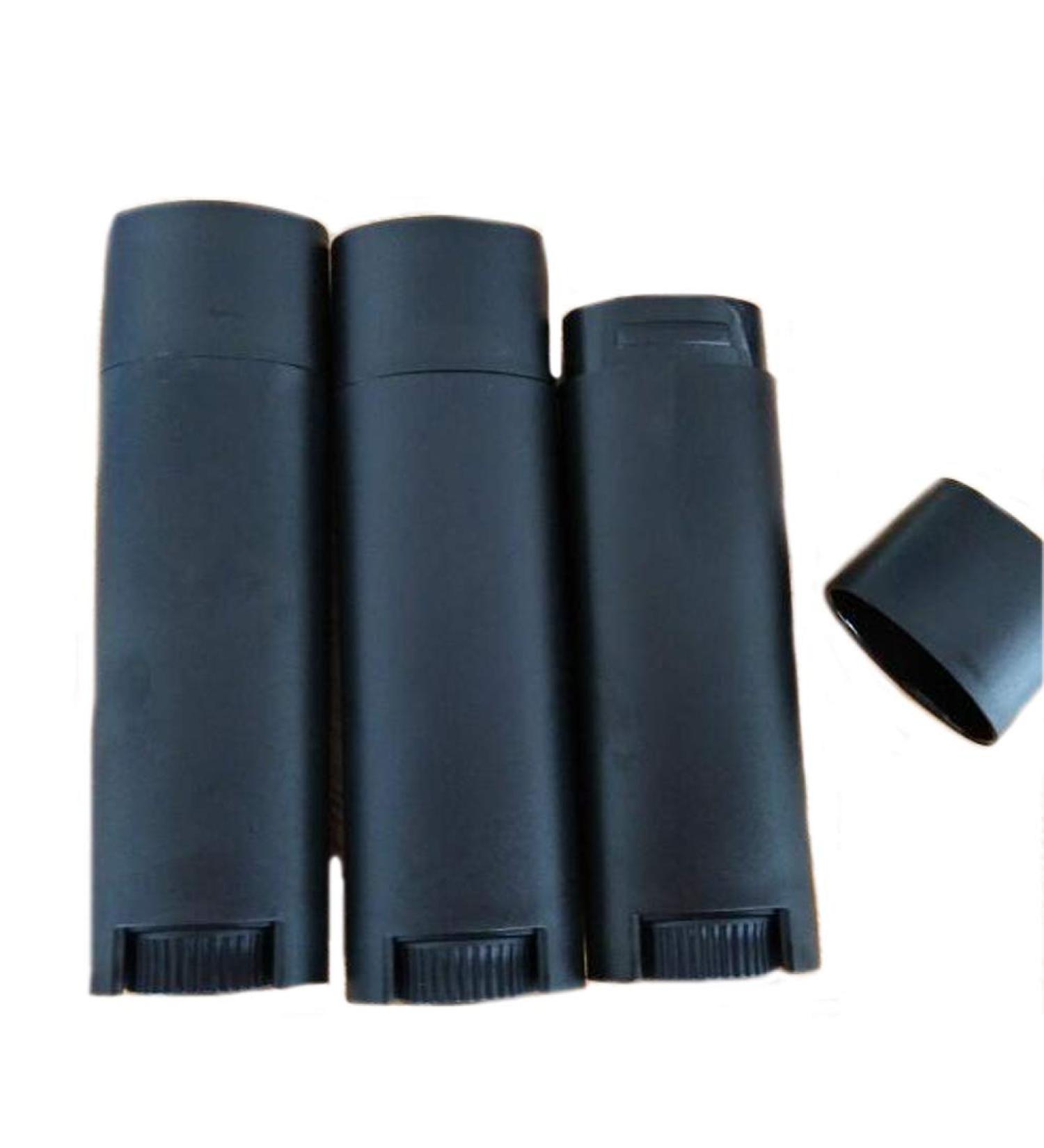 Frosted Black Deodorant Lip Balm Tubes 5ml 100 Pcs - Refillable Mini Size Containers for Travel DIY Deodorants - Buy Online on SooperMarket.com