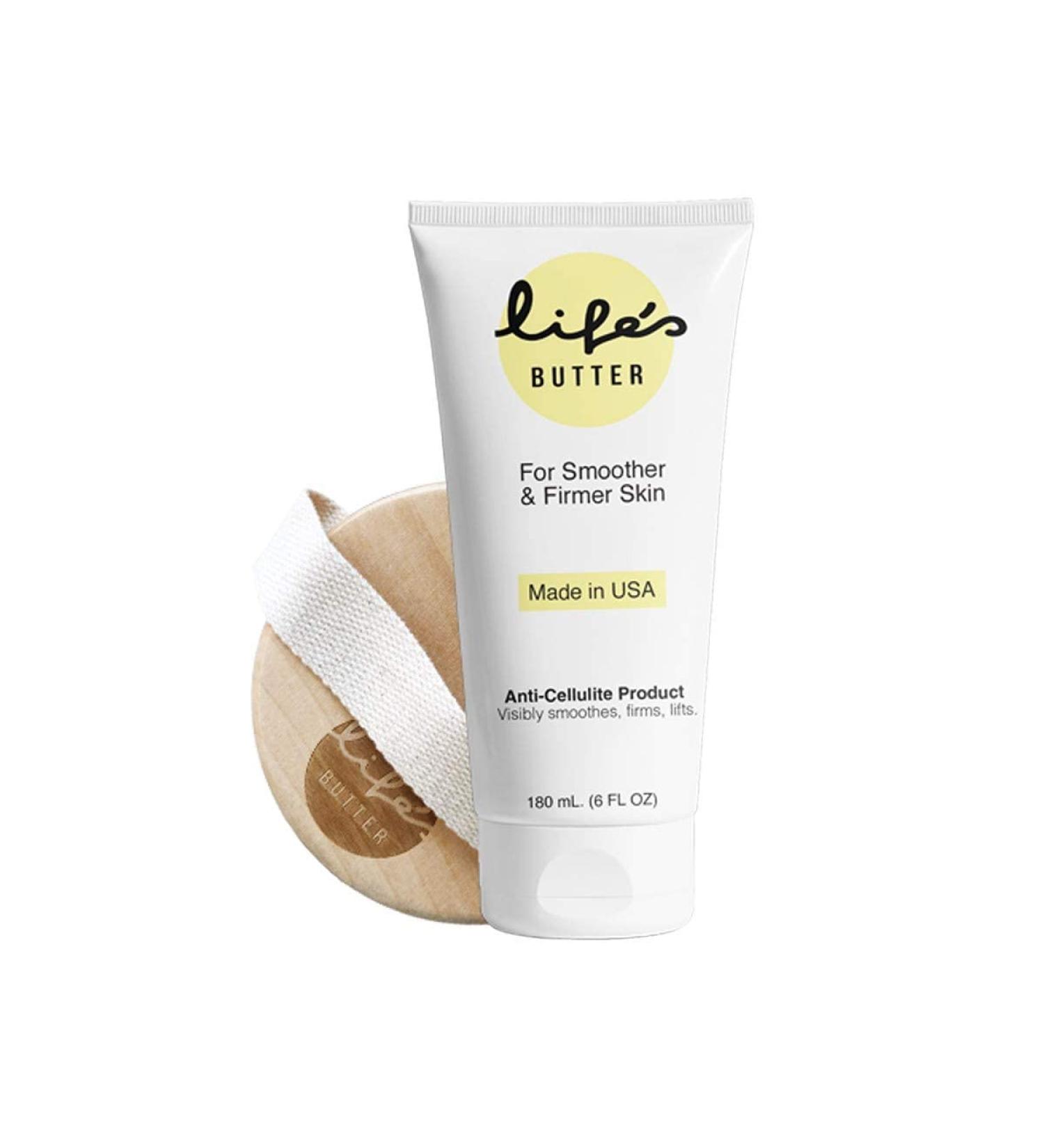 Luxurious Life's Butter Anti-Cellulite Cream with Coenzyme Q10, L-Carnitine & Coconut Oil - Skin Smoothing & Firming Lotion for Cellulite Removal - 6 fl oz - Buy Online on SooperMarket.com
