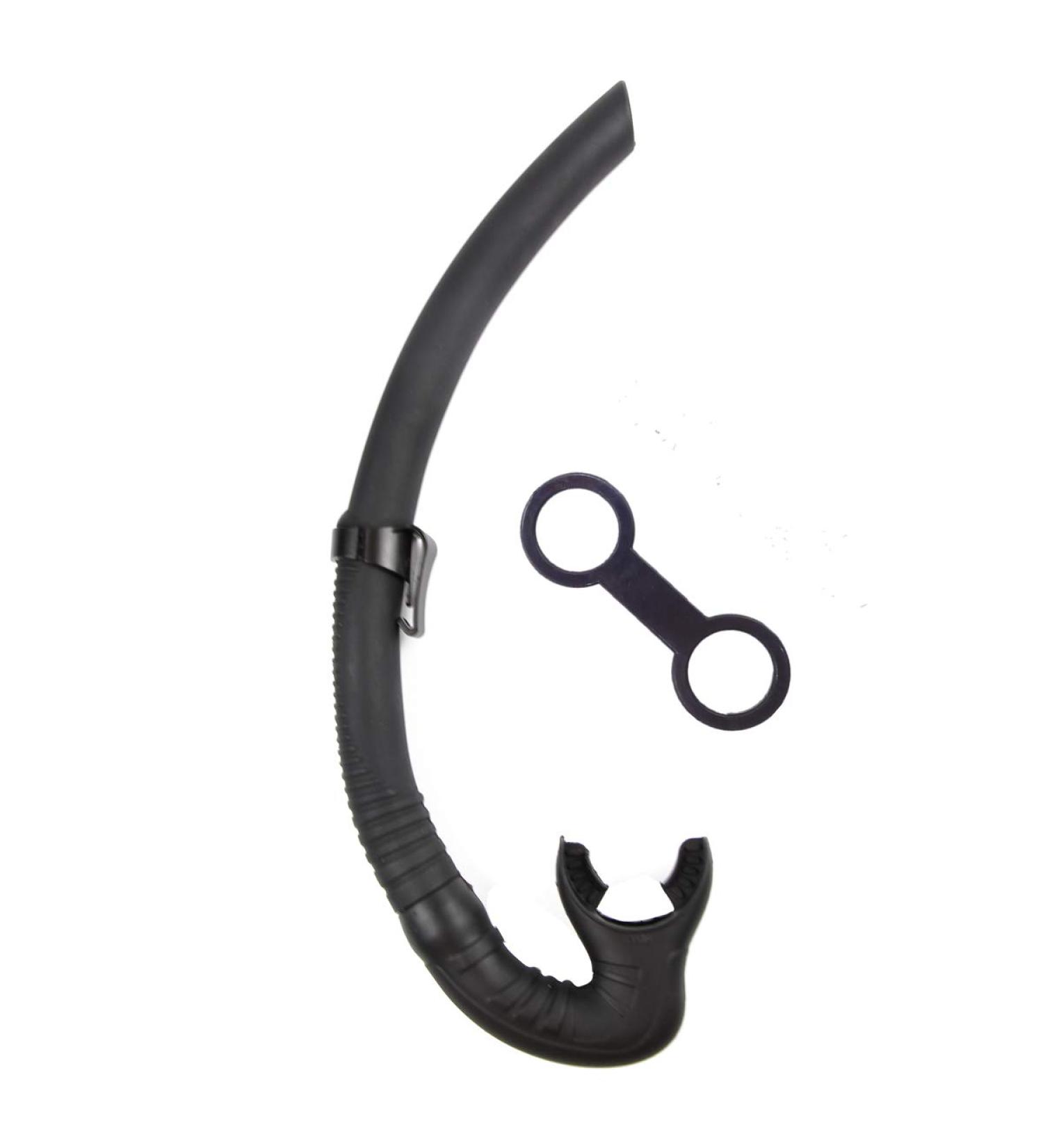 Silicone Snorkel for Diving and Underwater Activities - Black - Buy Online on SooperMarket.com