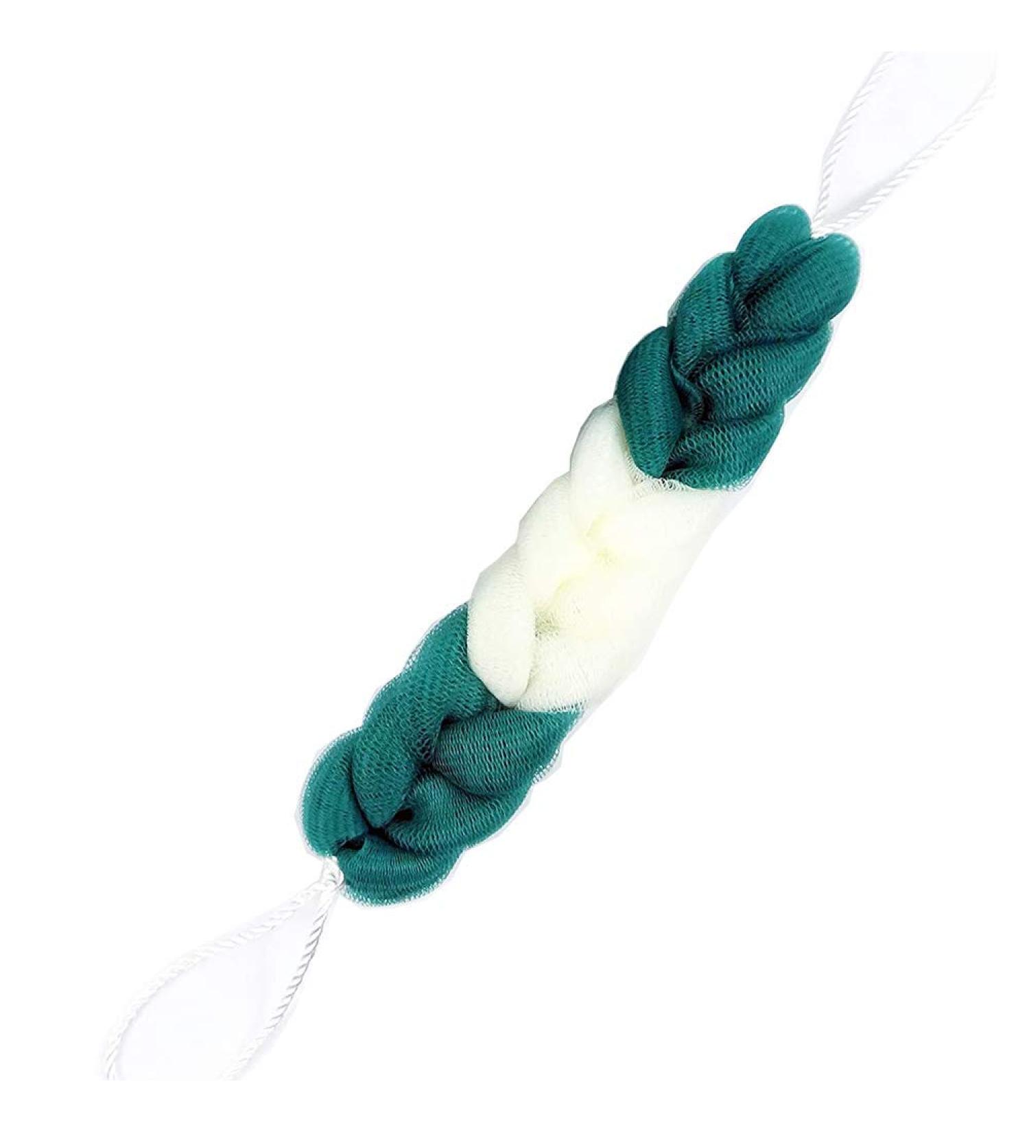 ZONGR Long Bath Loofah - Exfoliating Braided Mesh Back Scrubber Ball - Bule - Buy Online on SooperMarket.com