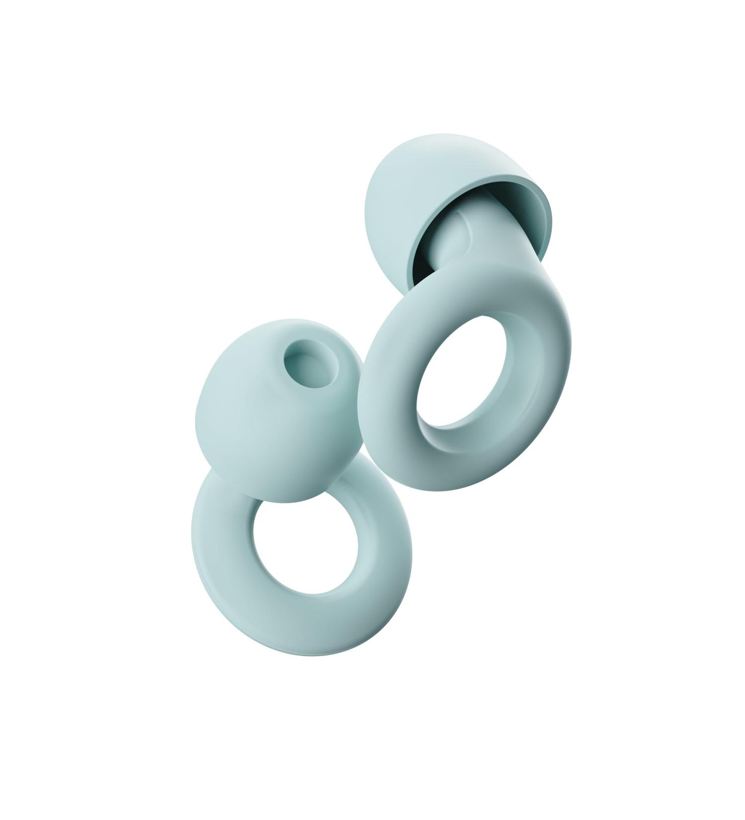 Loop Quiet Earplugs for Sleeping | Soft Reusable Silicone Hearing Protection with 8 Attachments | Noise Reduction SNR 24dB | Ideal for Travel & Concentration - Mint - Buy Online on SooperMarket.com
