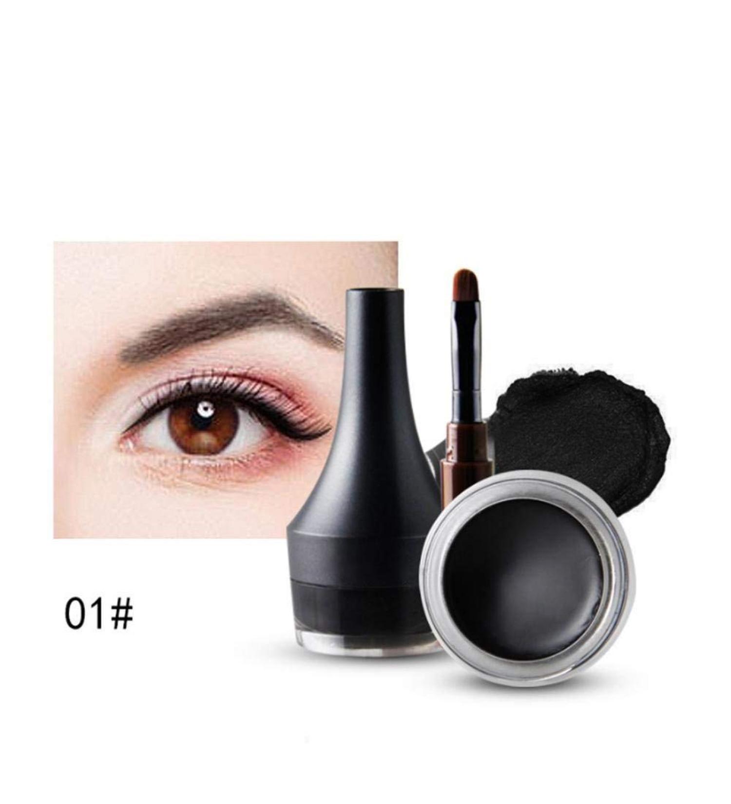 Buy Waterproof Cream Eyeliner - Long Lasting Black Gel Eyeliner for Dramatic Eyes | International Shipping - Buy Online on SooperMarket.com