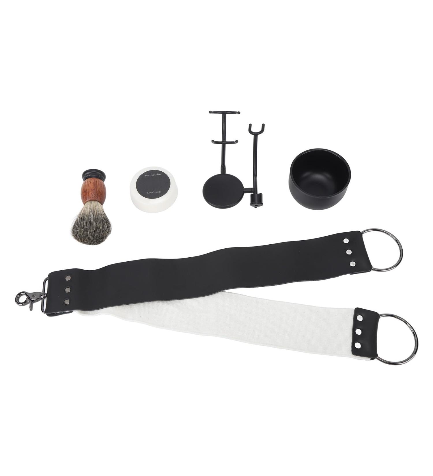 Premium Beard Shaving Tool Set - Brush Holder Soap Bowl & More for Home & Salon | International Shipping Available - Buy Online on SooperMarket.com