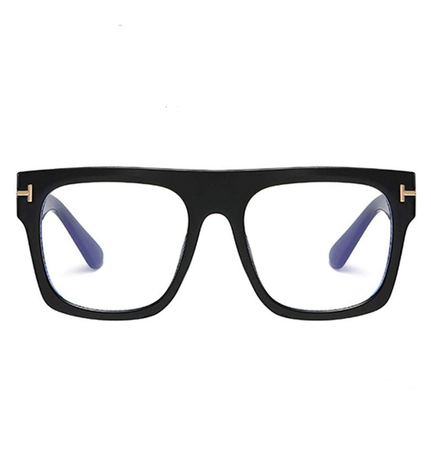 Jurchio Unisex Vintage Space Glasses | Classic Frames for Men & Women | Clear Blue Light Filter Glasses with Case - Buy Online on SooperMarket.com