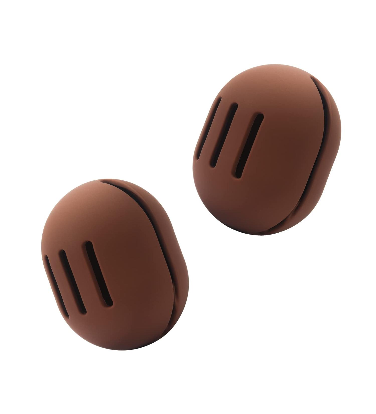 FERYES 2 PCS Makeup Sponge Holder - Silicone Beauty Blender Case for Travel | Brown Makeup Sponge Storage - Buy Online on SooperMarket.com