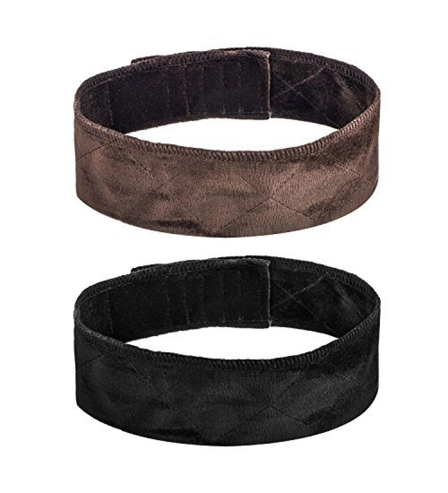 2 Pack Adjustable Velvet Wig Bands - Black and Brown - Buy Online on SooperMarket.com