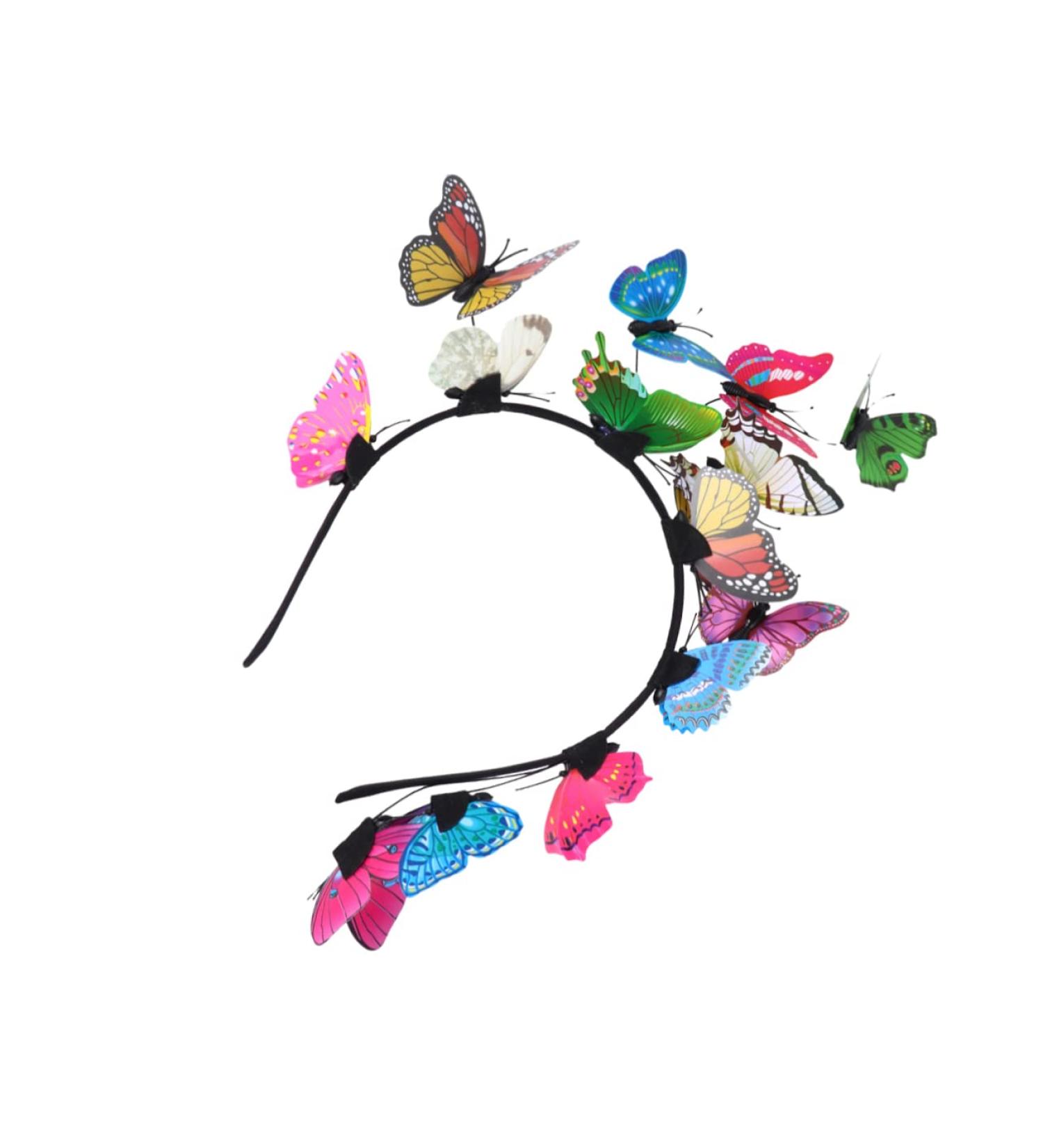 Gogogmee Hair Accessories Bride Headband Wedding Hairband Bride Hair Clip Butterfly Headband Birthday Headband Turbins for Ladies Head Hoop Cosplay Hairpin Hair Bands Creative Headwrap - Buy Online on SooperMarket.com