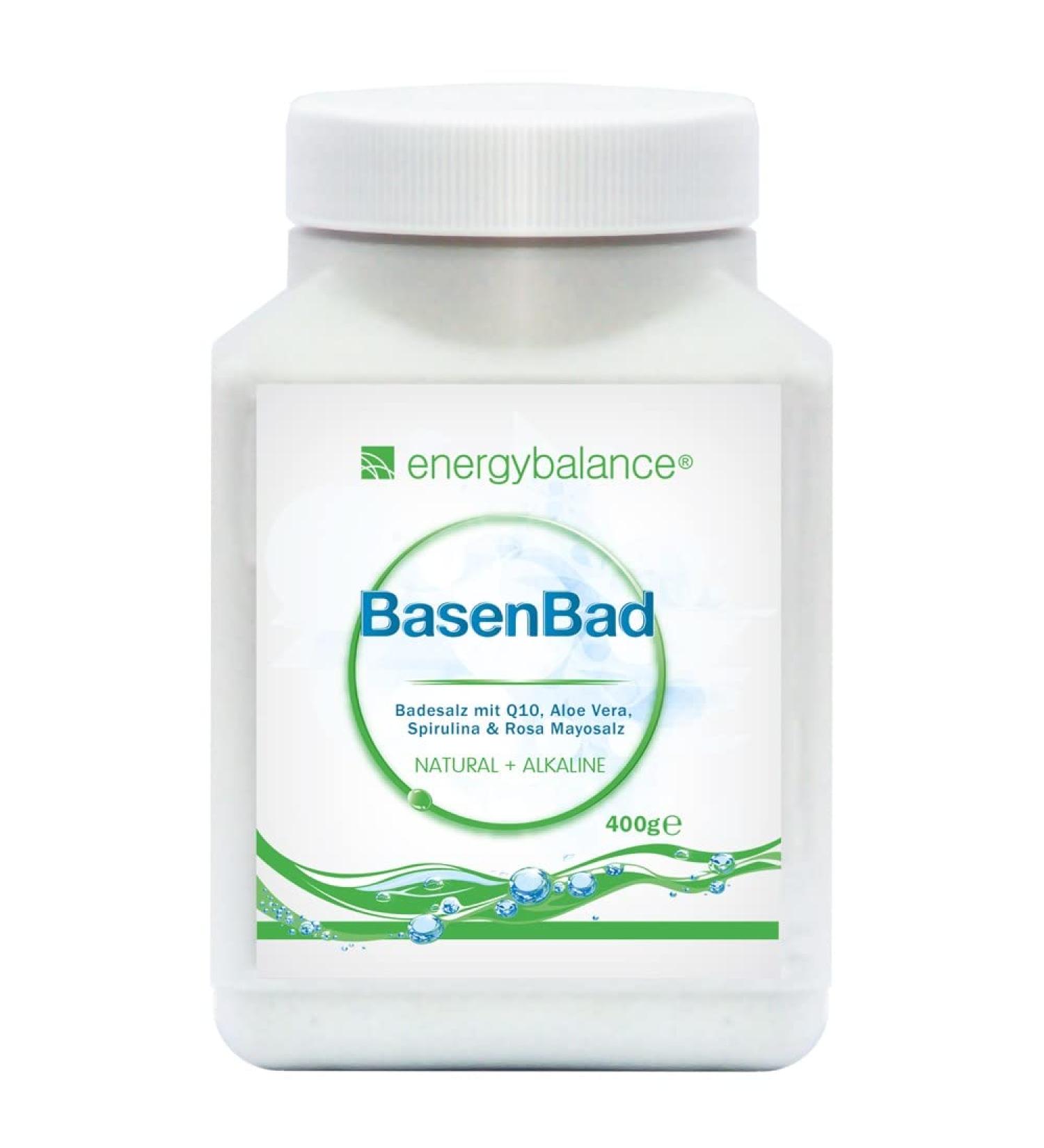 Energybalance Base Pool - Premium Bathing Salt with Q10 Aloe Vera Spirulina & Pink Himalayan Salt - Alleviate Fatigue & Acidification - 400g - Swiss Quality for International Shipping - Buy Online on SooperMarket.com