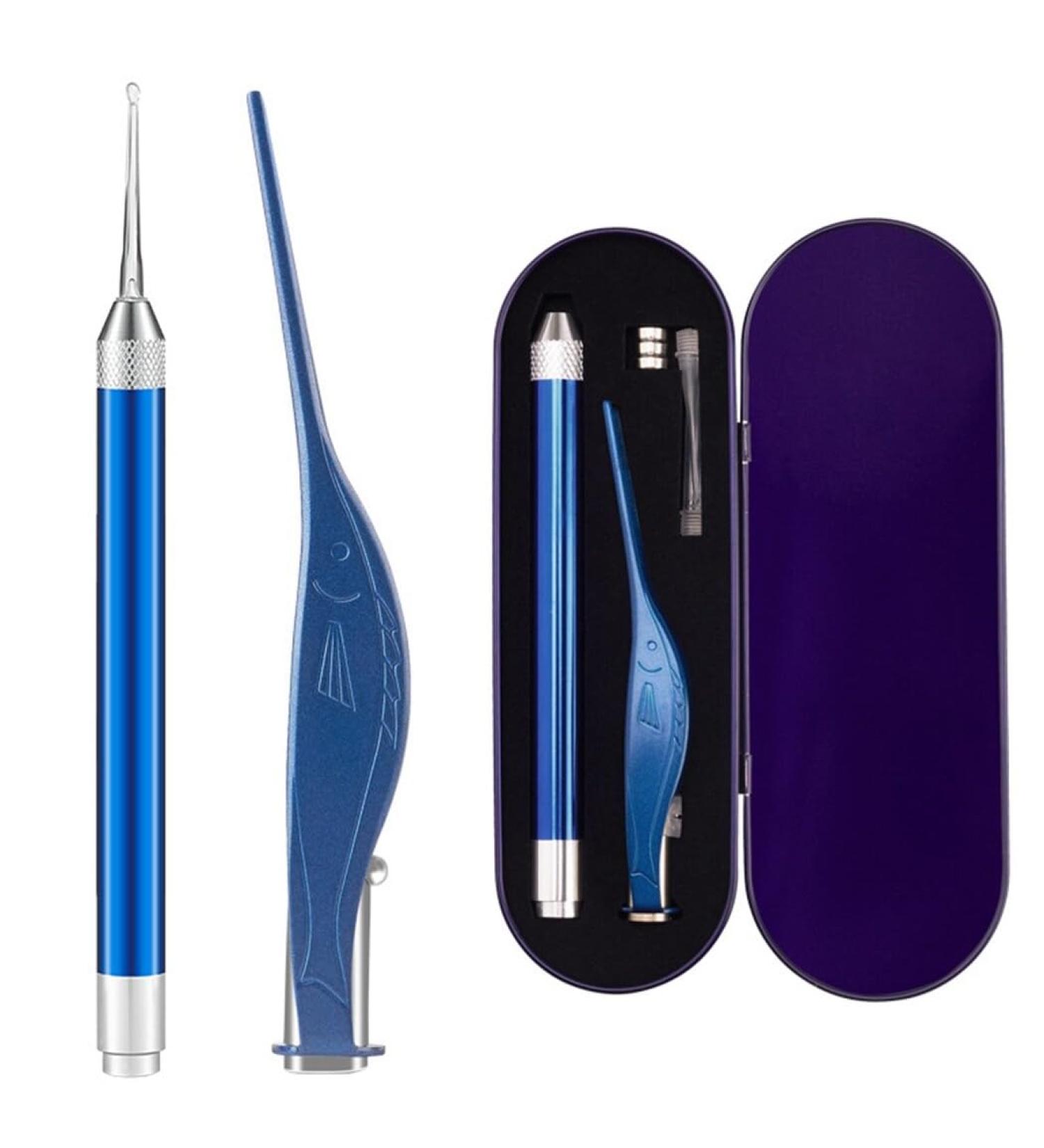 Stainless Steel Earwax Removal Tool Set with Light - Safe Ear Cleaning Picks for Children and Adults One Size Cotton no gemstone - Buy Online on SooperMarket.com