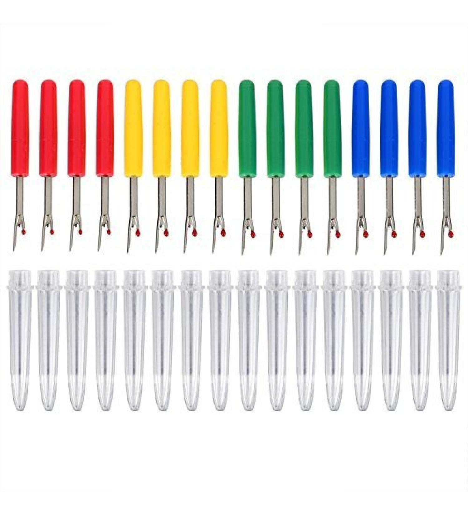 Blulu Seam Ripper Stitch Thread Unpicker Set - 16 Pieces, Assorted Colors - Buy Online on SooperMarket.com