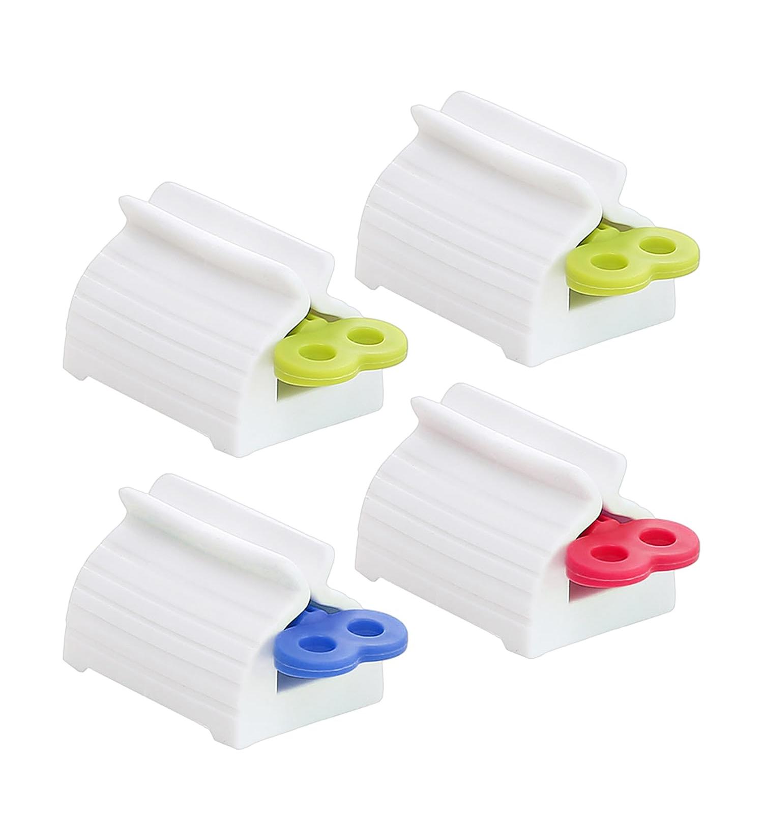 4-Piece Set of Toothpaste Squeezer Toothpaste Roller Squeezer Toothpaste Dispenser Tube Squeezer Toothpaste Press Toothpaste Holder Toothpaste Holder Cosmetic Oil Squeezer (Green Blue Red) - Buy Online on SooperMarket.com