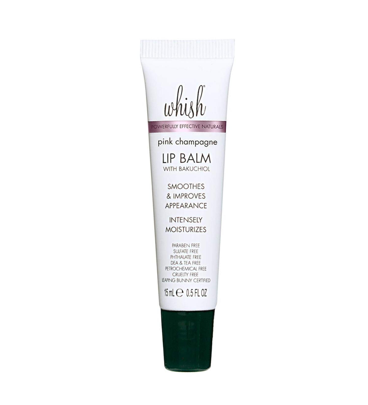 Whish Pink Champagne Lip Balm with Bakuchiol - Intense Moisturization & Soothing Care for Beautiful Lips | International Shipping Available - Buy Online on SooperMarket.com