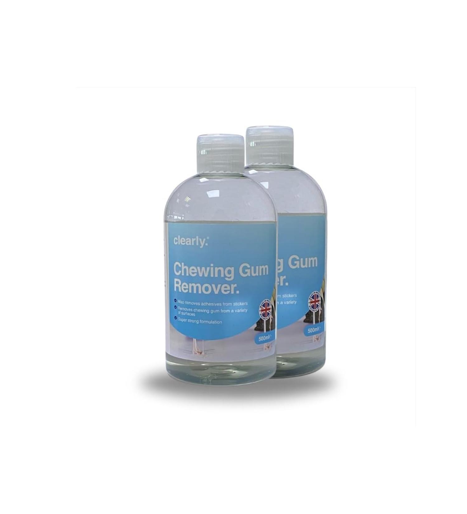 Clearly | 500ml Chewing Gum & Sticker Adhesive Remover Liquid - Super Strong Formula (2) - Buy Online on SooperMarket.com