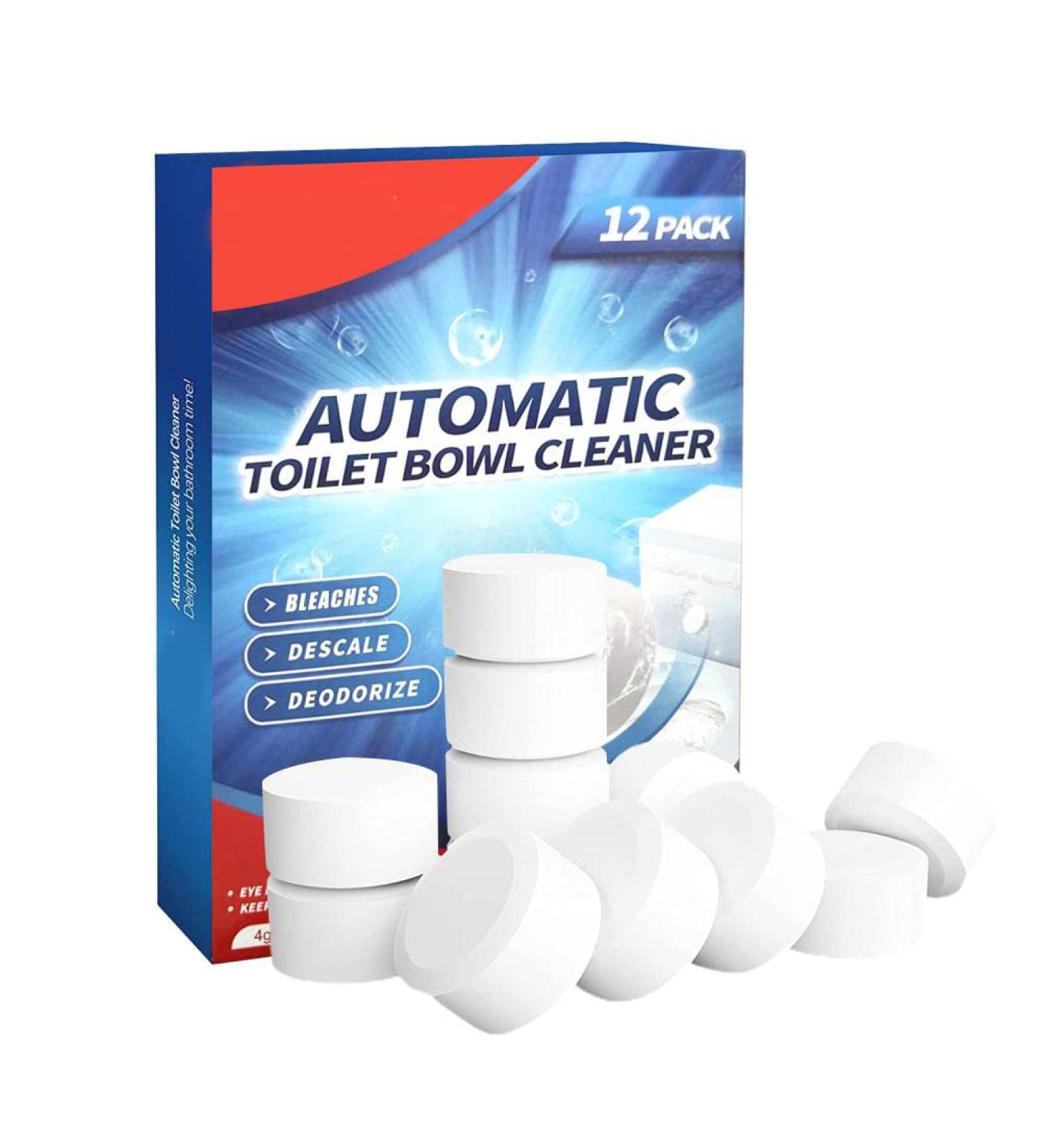 12Pcs Toilet Bowl Cleaner Tablets Toilet Tablets with Bleach for Bathroom Toilet Tank Automatic Toilet Bowl Cleaners Toilet Tank Cleaners Household Toilet Cleaners (12Pcs) - Buy Online on SooperMarket.com