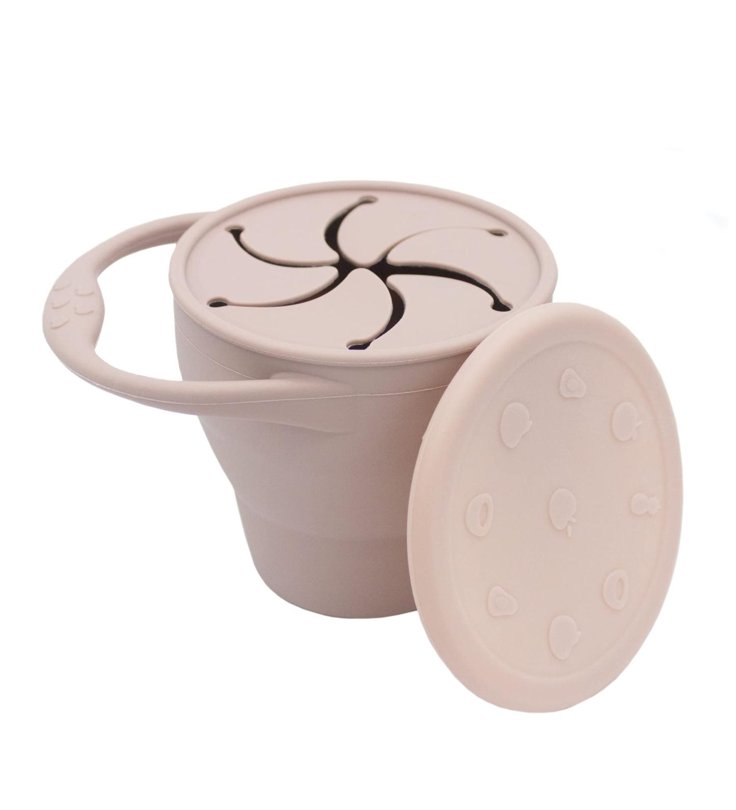 BapronBaby Silicone Collapsible Snack Cup (Fawn) | 100% Food Grade Silicone | BPA, Phthalate, and Latex Free | Dishwasher Safe | 6 Months - Buy Online on SooperMarket.com