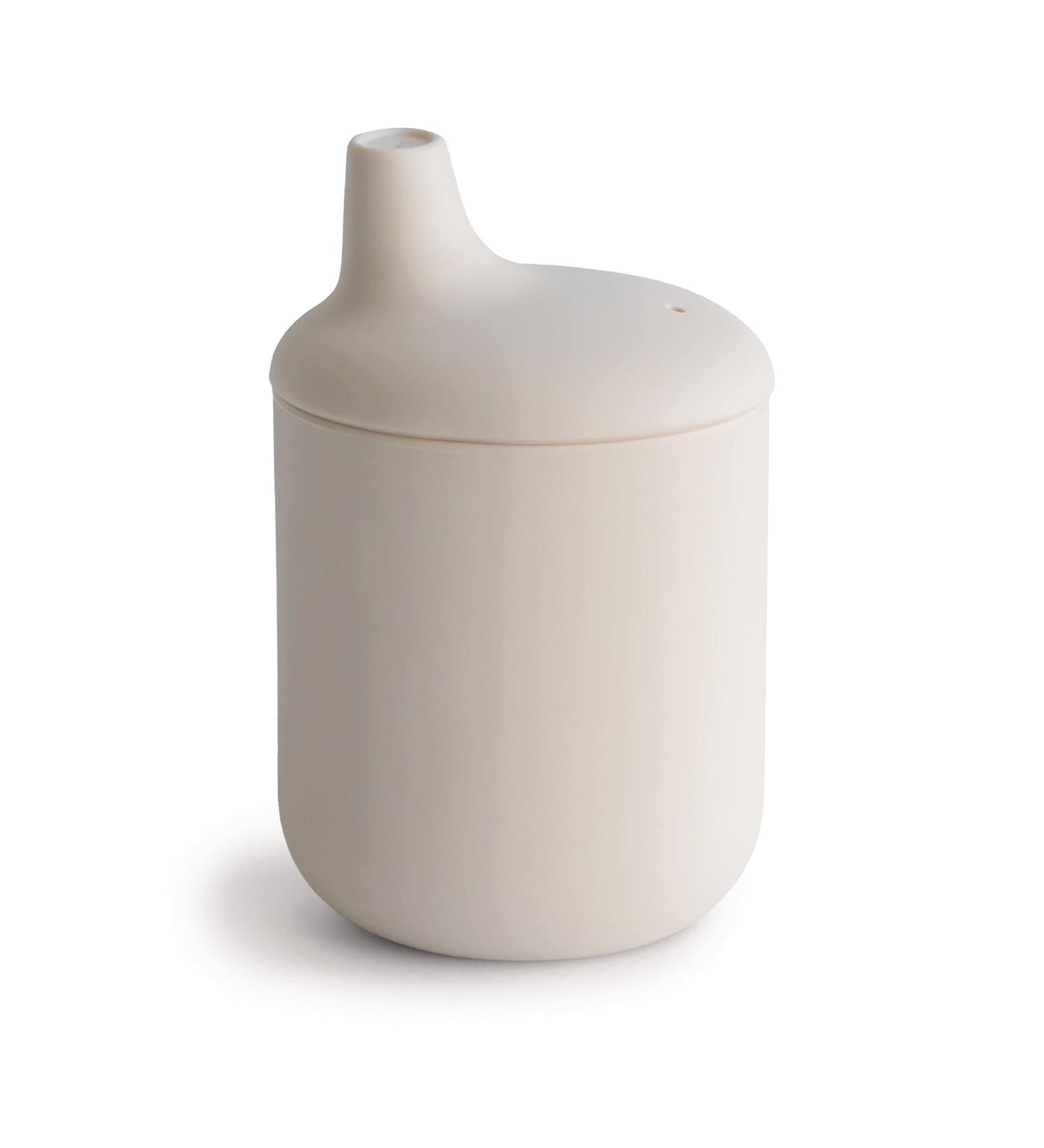 Mushie 100% Silicone Baby Sippy Cup | 6 Months+ | Shifting Sand Color - Buy Online on SooperMarket.com