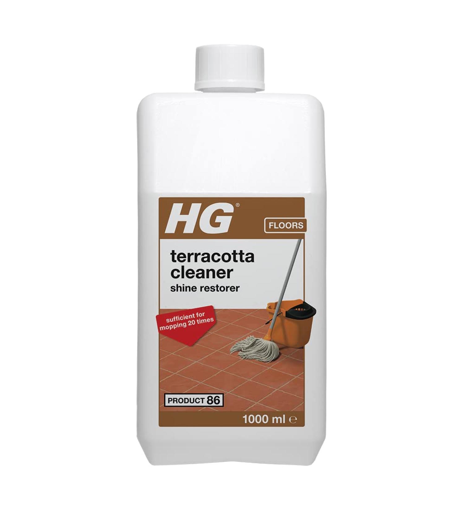 HG Terracotta Clean & Shine Restoring Cleaner - 1 Litre | Fresh Scent | Concentrated Mopping Cleaner for Natural Stone - 191100106 - Buy Online on SooperMarket.com